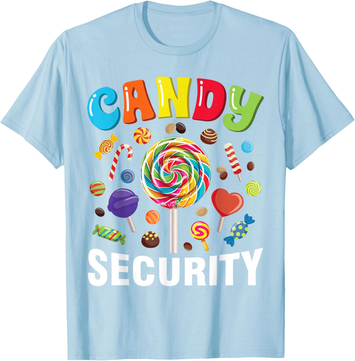 Funny Candy Security Halloween Costume T-Shirt for Spooky Fun - 24