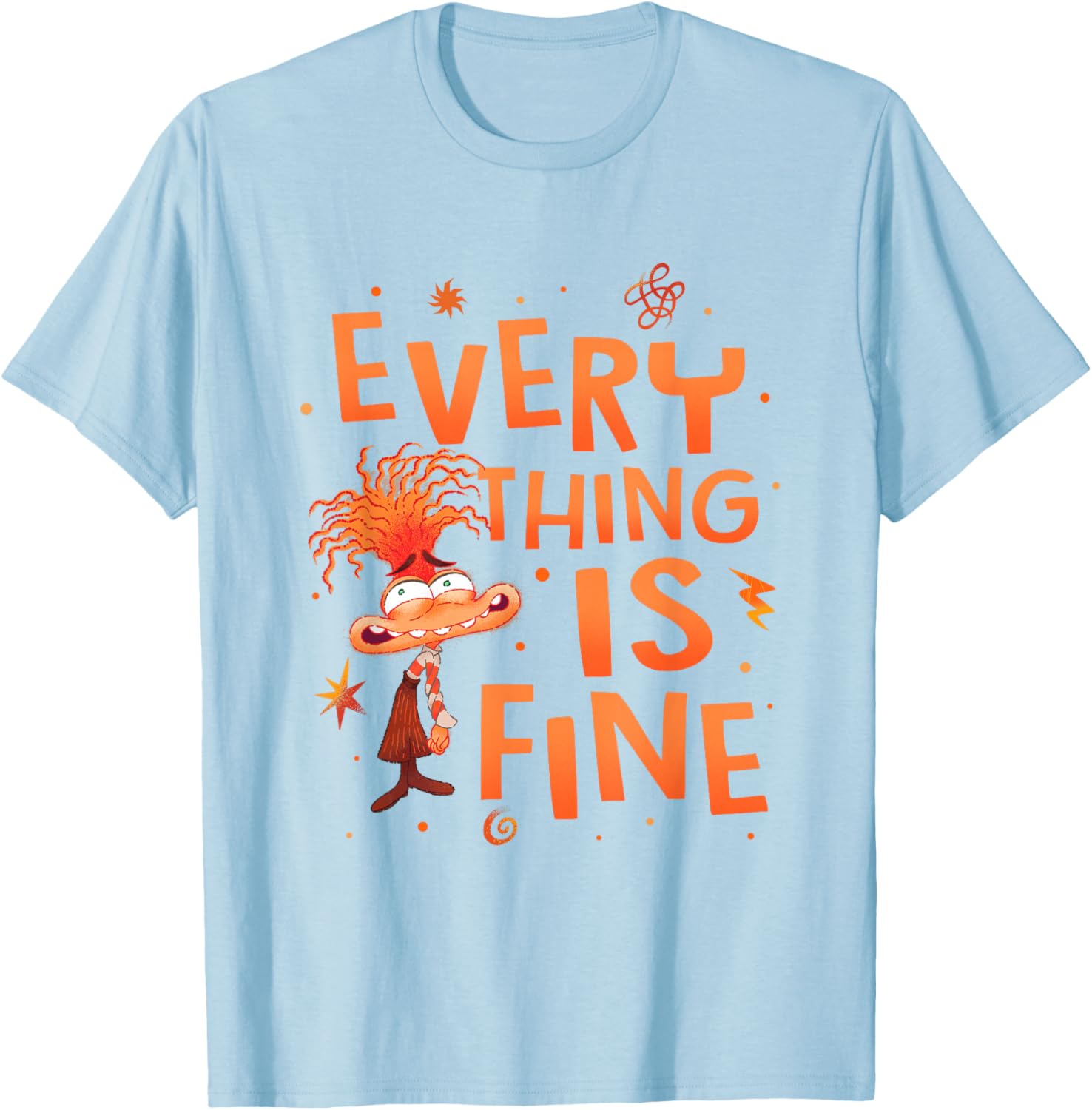 Disney Pixar Inside Out 2 Anxiety Logo T-Shirt for Fans and Collectors - 6