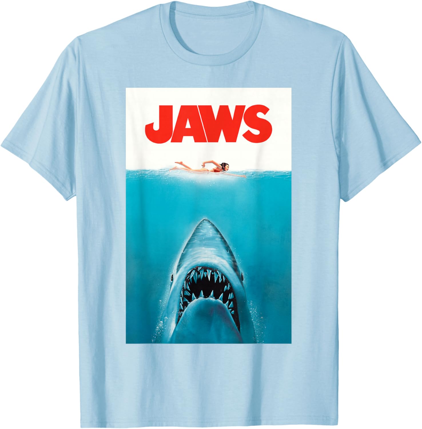 Jaws 50th Anniversary Classic T-Shirt with Front and Back Artwork - 24