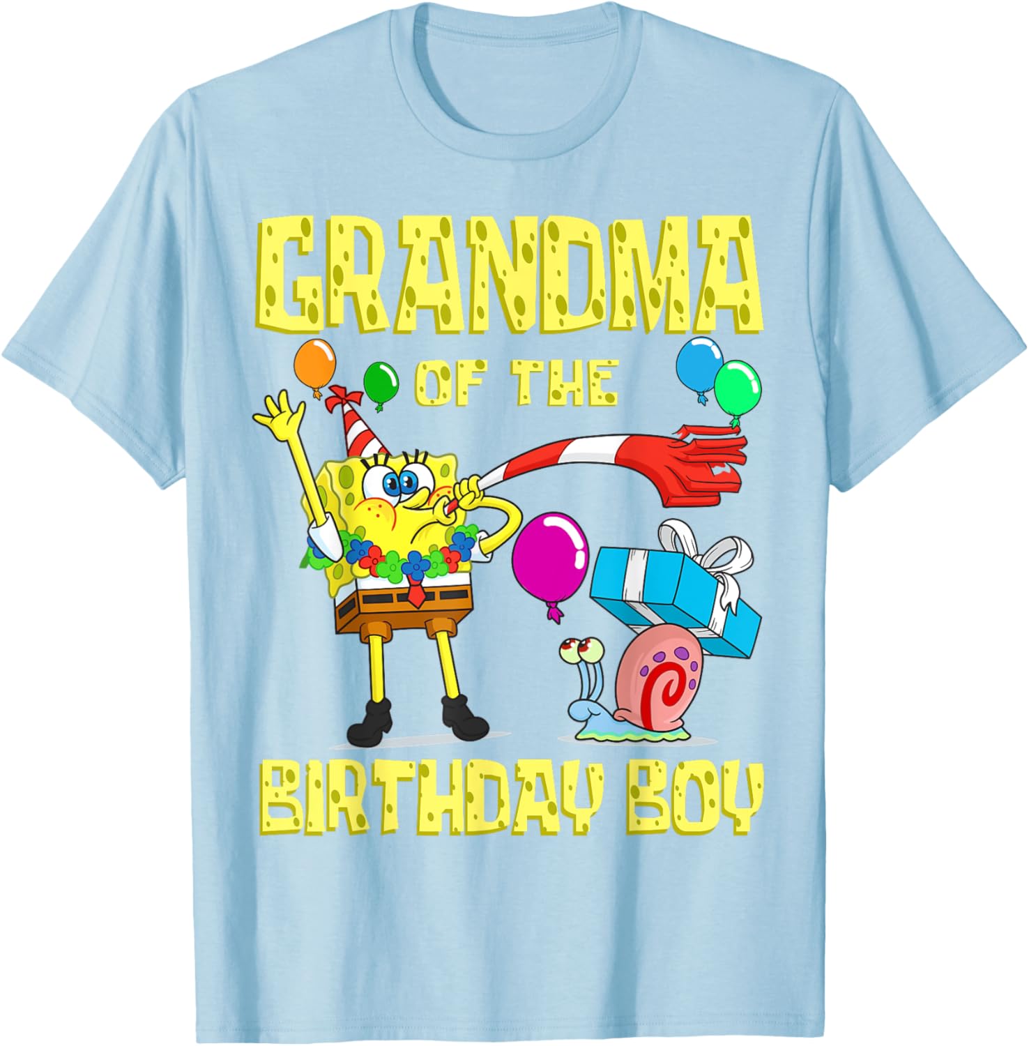 SpongeBob Grandma of the Birthday Boy T-Shirt Fun Party Apparel - 9