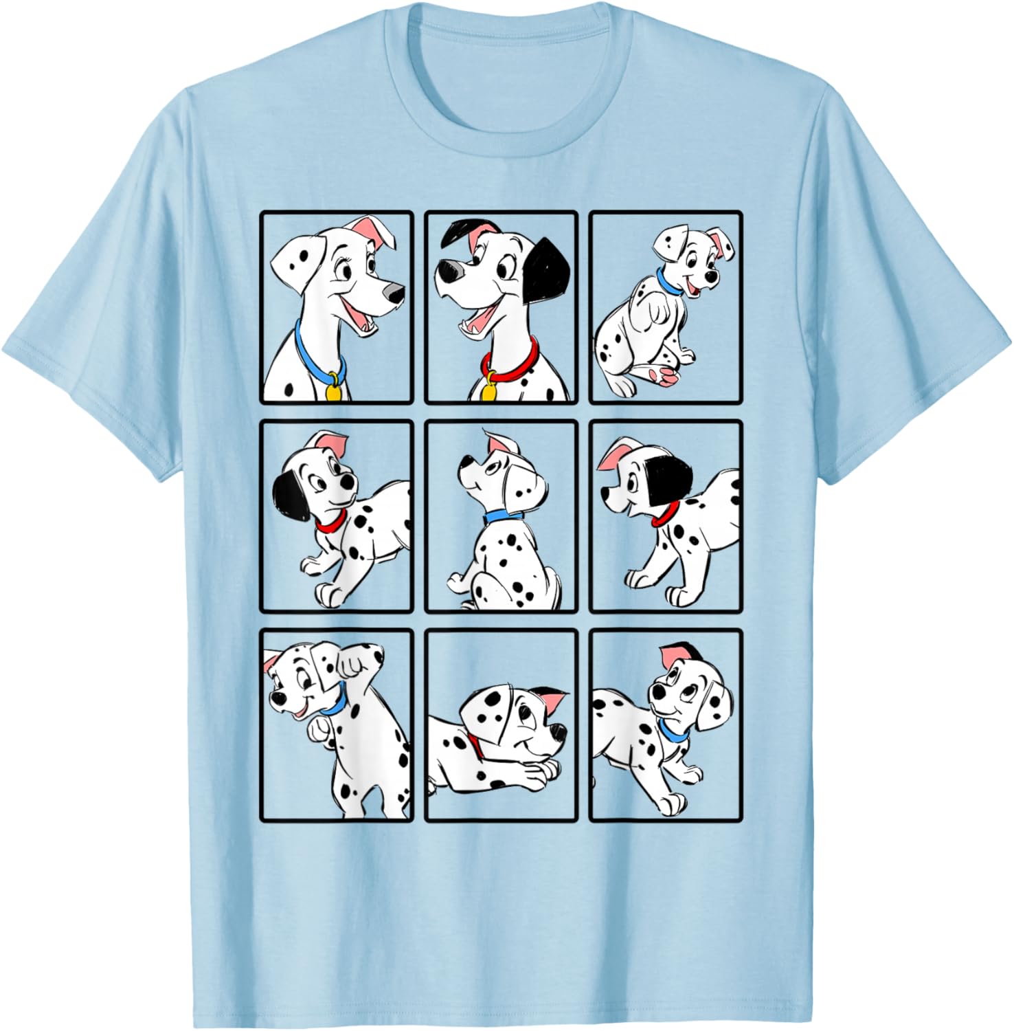 Disney 101 Dalmatians Puppy Group T-Shirt for Fun Pet Lovers - 9
