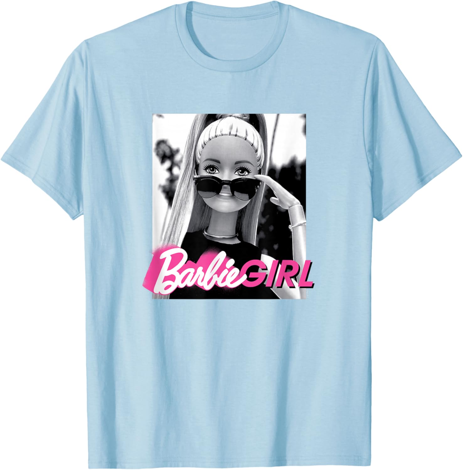 Barbie Girl Classic Fit Black T-Shirt - Casual Short Sleeve Style - 2