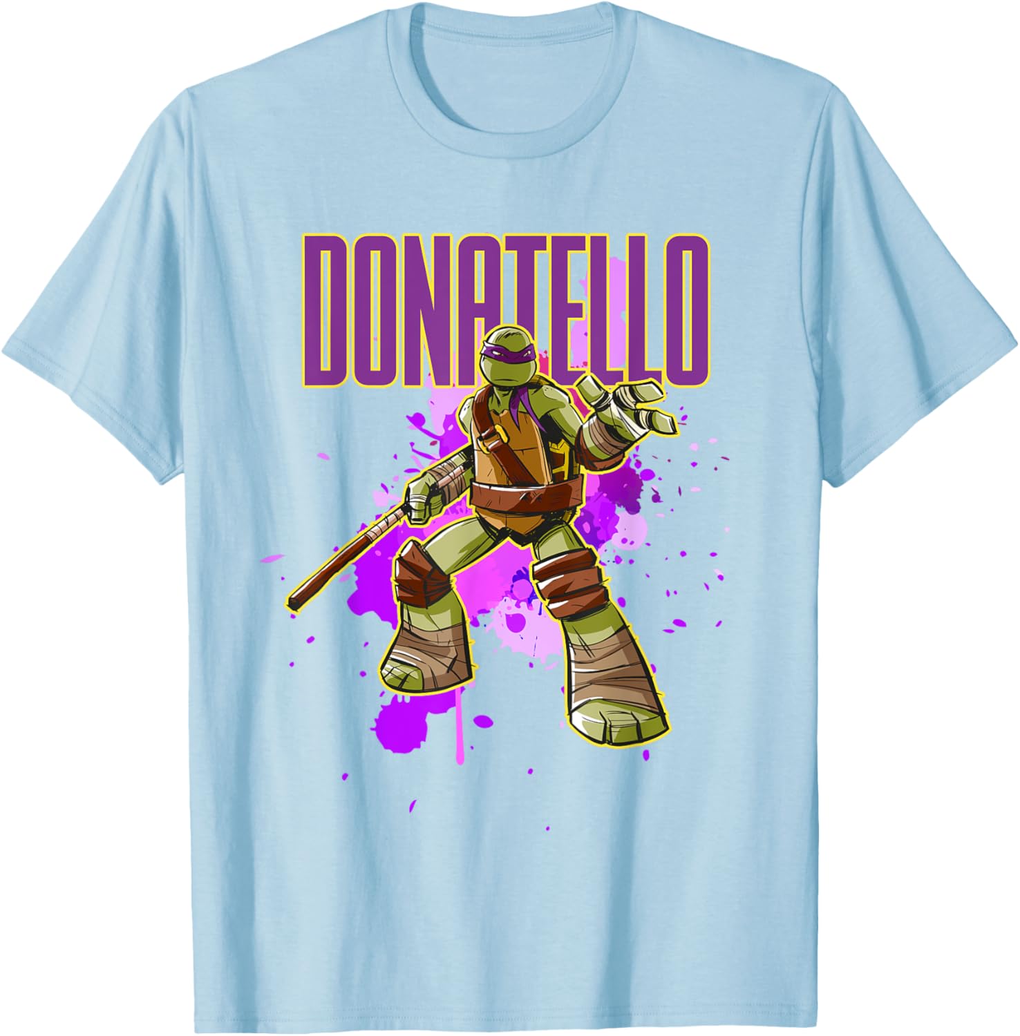 Mademark Teenage Mutant Ninja Turtles Donatello Purple Splatter T-Shirt - 17