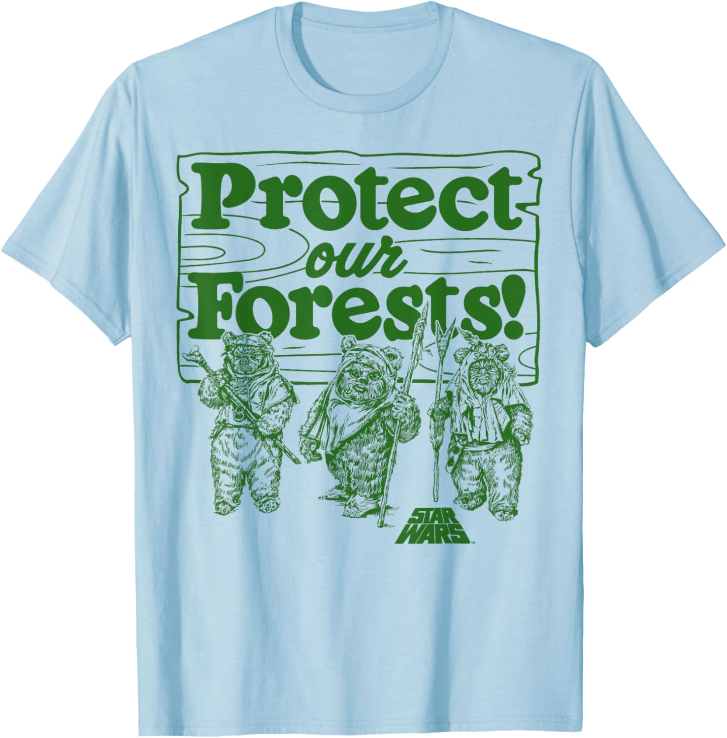 Star Wars Ewoks Protect Our Forests T-Shirt for Disney Fans - 9