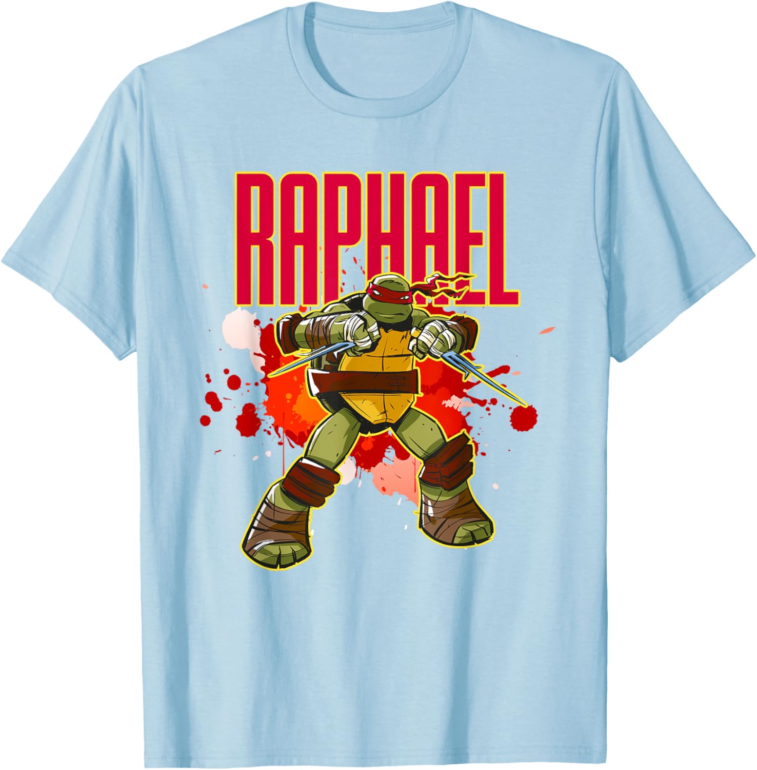 Mademark Teenage Mutant Ninja Turtles Raphael Red Splatter T-Shirt - 11