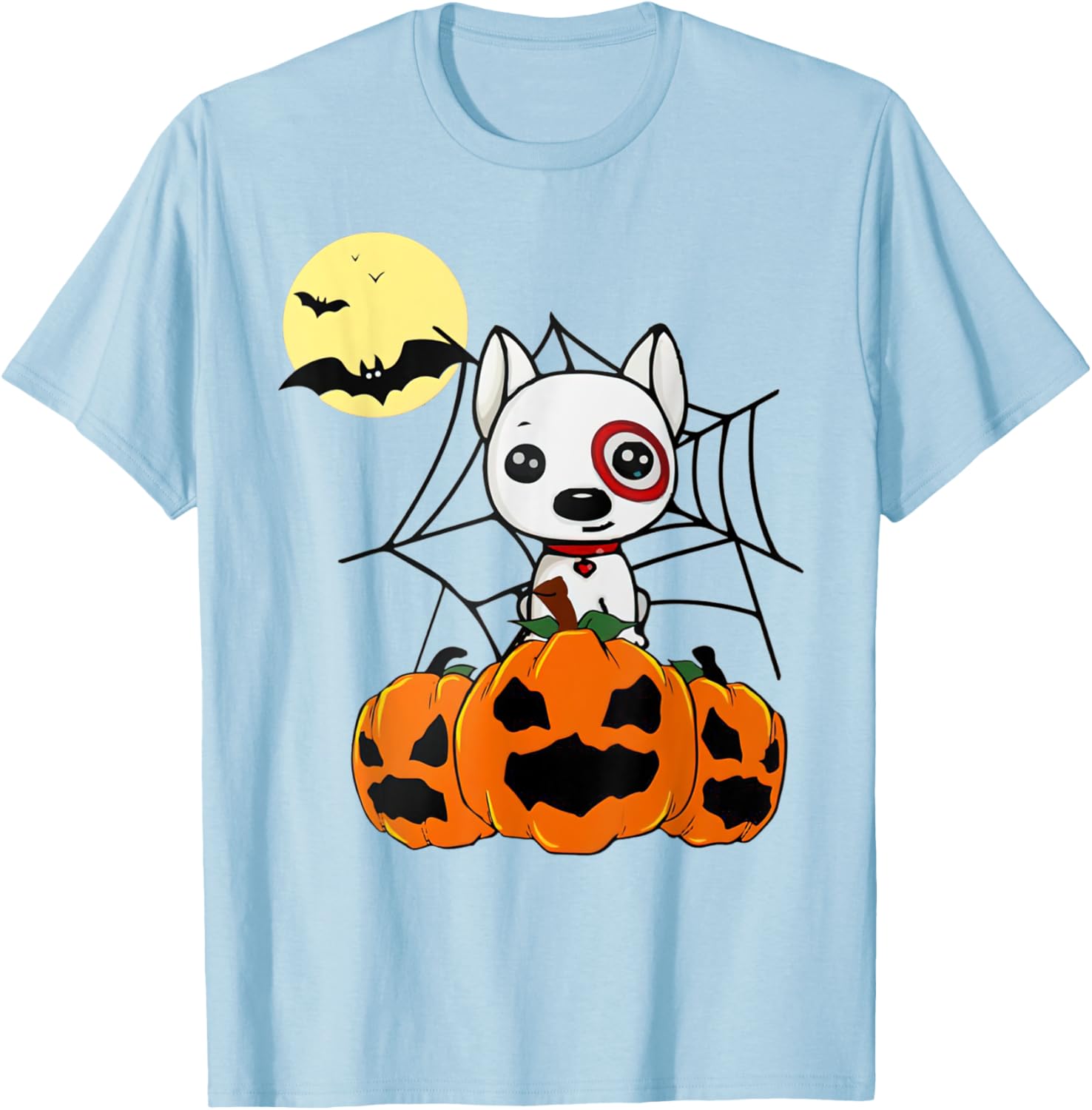 Halloween Bullseye Target Team Member Sticker T-Shirt for Fun Festivities - 3