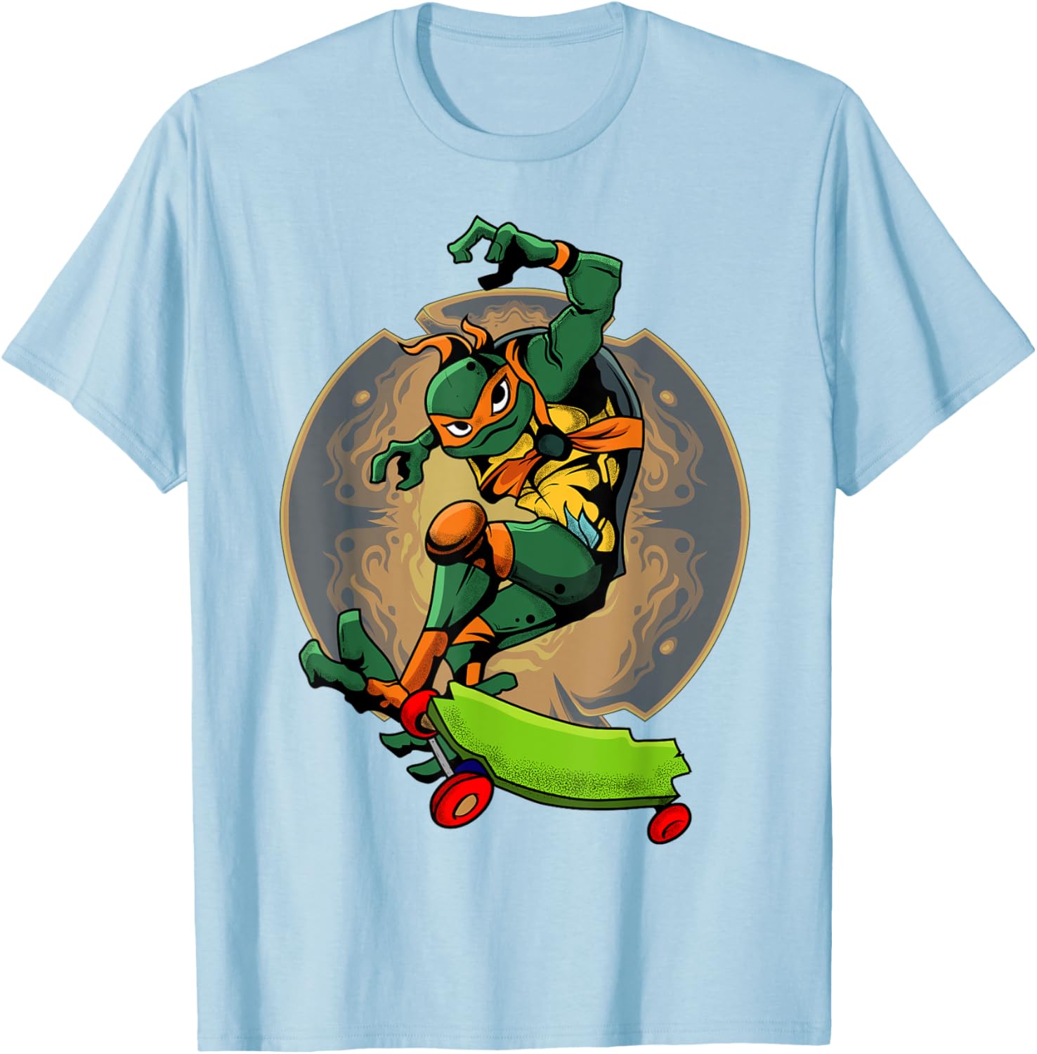 Mademark Teenage Mutant Ninja Turtles Mikey Skateboard T-Shirt for Kids - 9