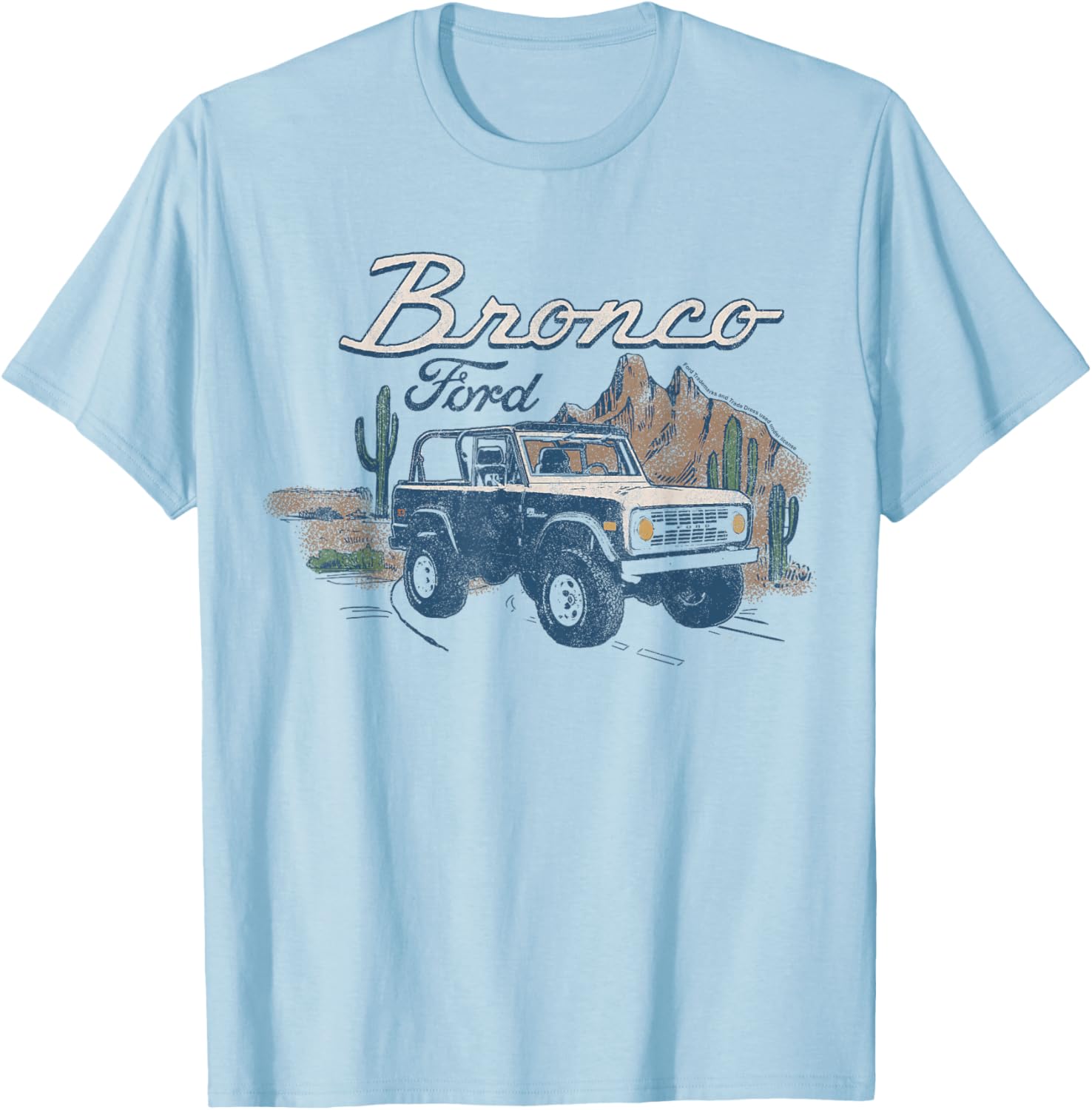 Ford Bronco SUV Outdoor Desert Landscape T-Shirt for Adventure Lovers - 5
