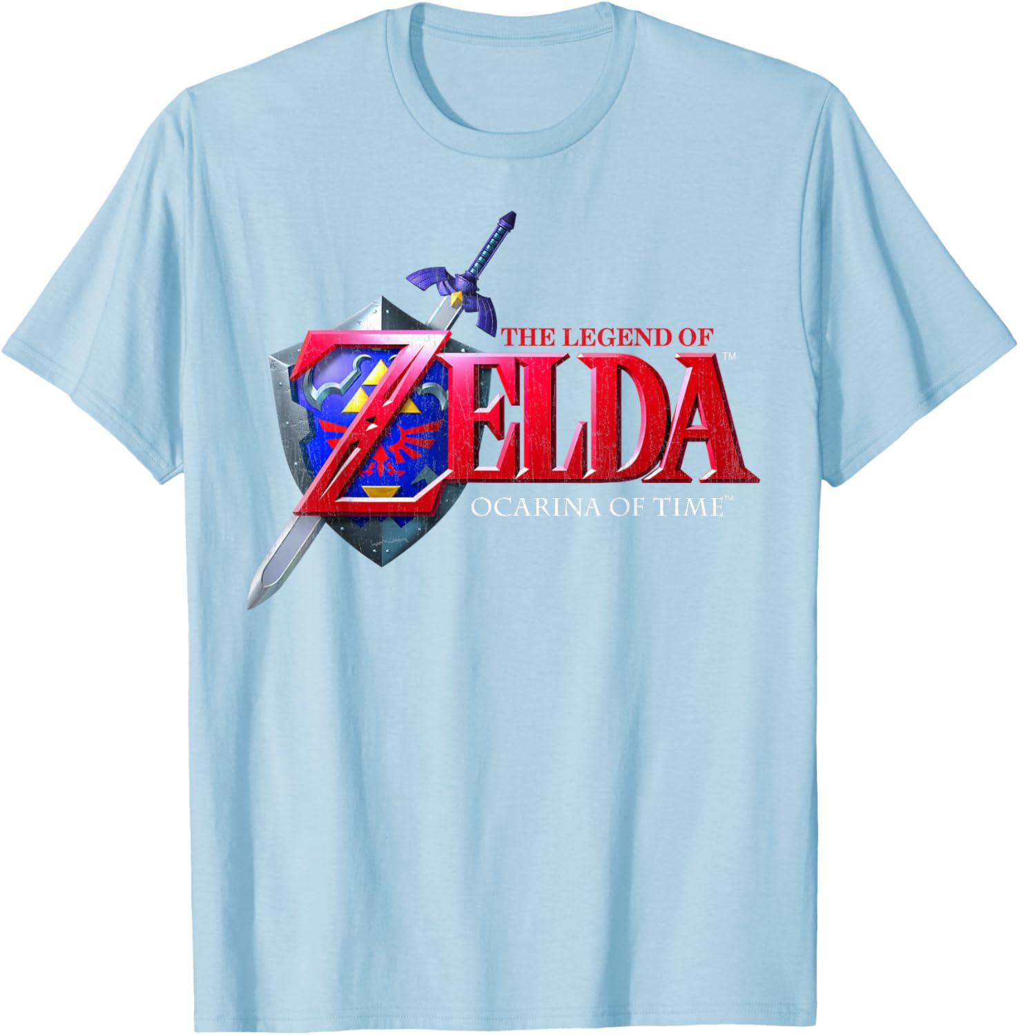 Nintendo Zelda Ocarina of Time Classic Logo Graphic T-Shirt for Gamers - 6