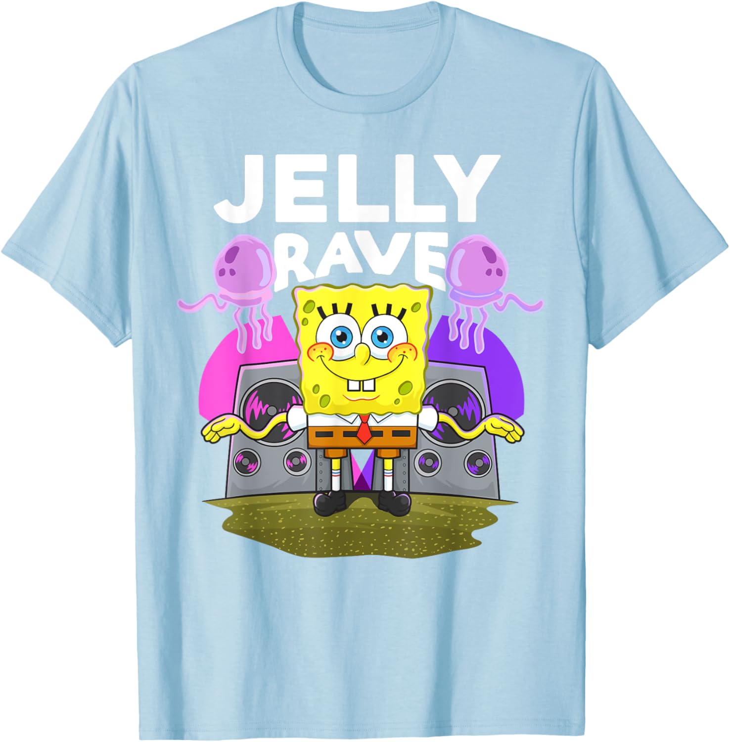 Mademark x SpongeBob SquarePants Jelly Jam Rave T-Shirt for Fun Lovers - 9