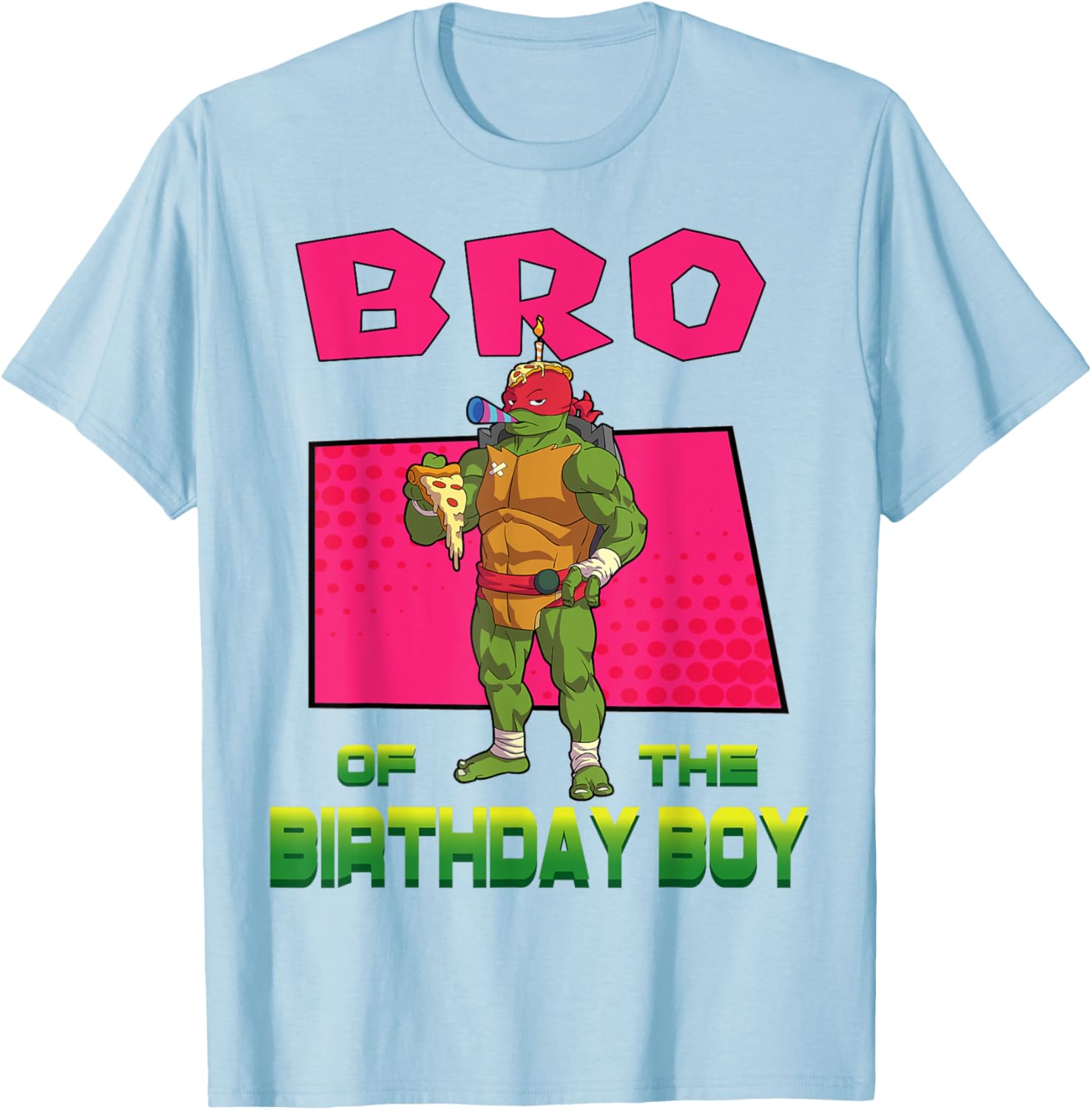 Mademark Teenage Mutant Ninja Turtles Raphael Pizza Party T-Shirt for Kids - 3