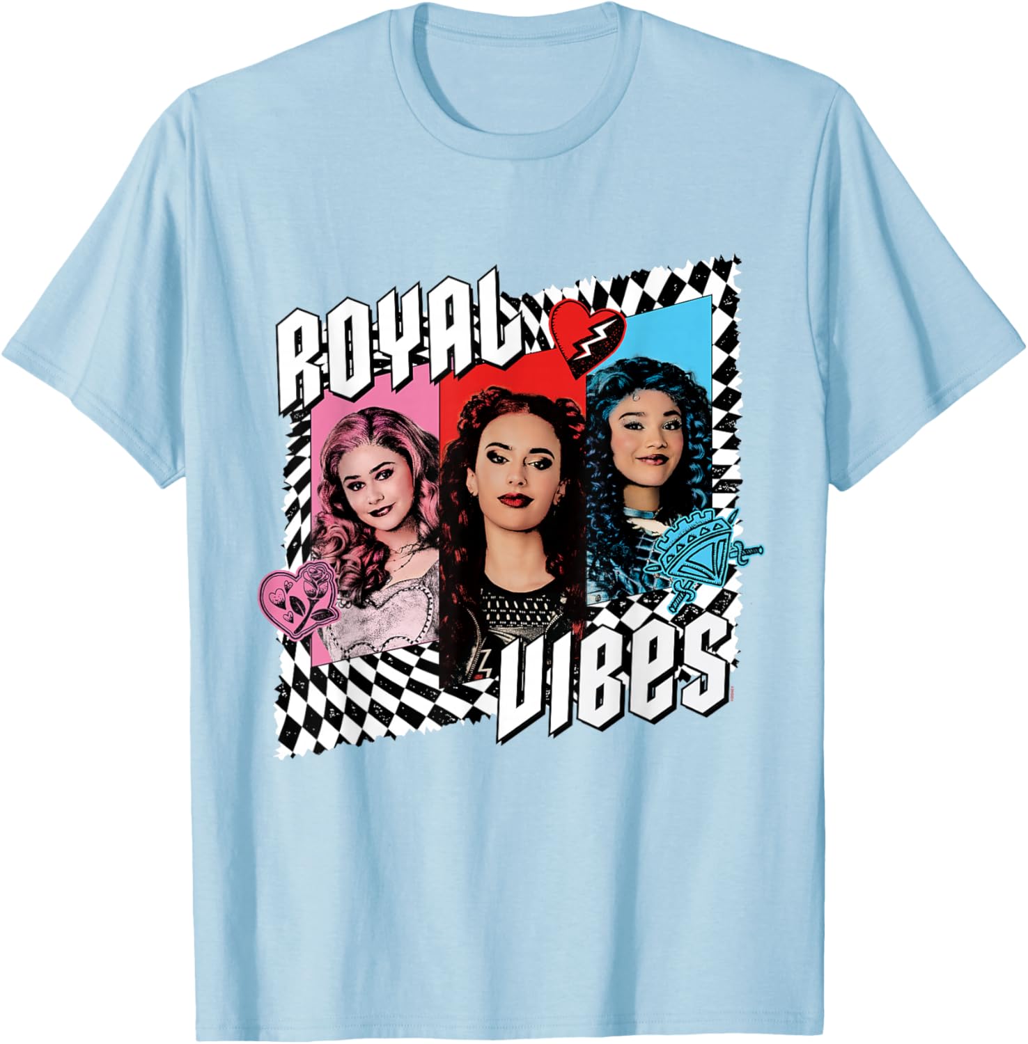 Disney Descendants 4 Trio Royal Vibes T-Shirt for Kids and Teens - 7
