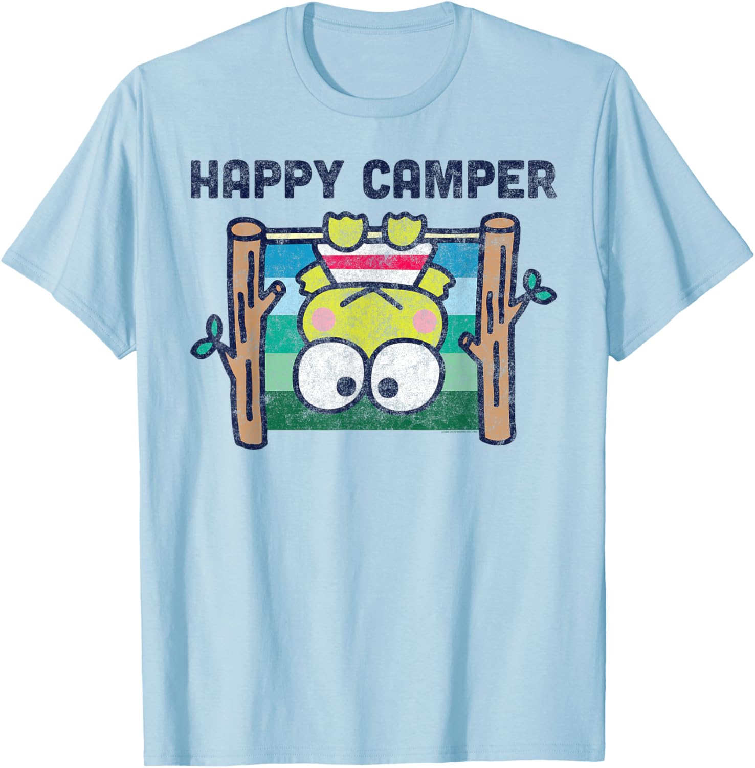 Keroppi Happy Camper T-Shirt Fun Outdoor Adventure Apparel for Kids - 19