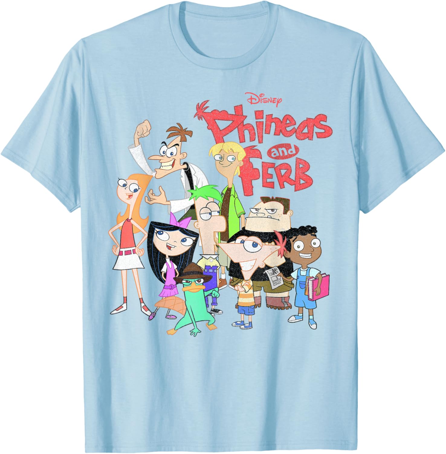 Phineas And Ferb Group Logo T-Shirt for Fun Disney Fans - 4