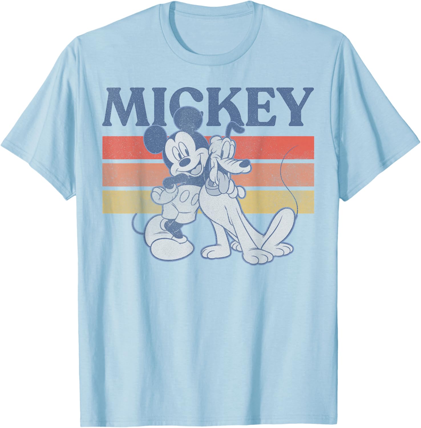 Disney Mickey and Friends Retro Line T-Shirt Featuring Mickey and Pluto - 5