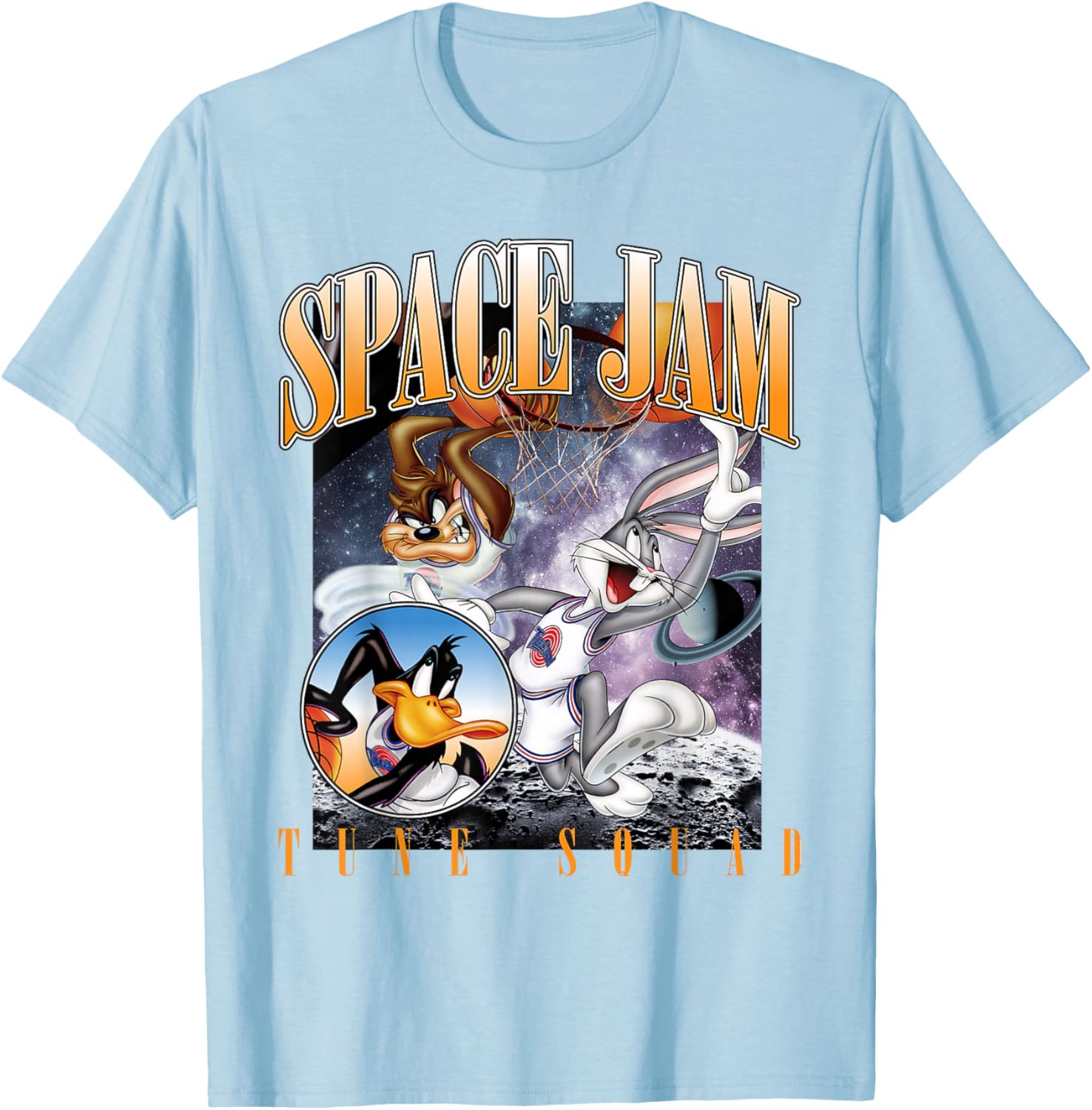 Vintage Space Jam Tune Squad T-Shirt for Fans of Classic Basketball Style - 5
