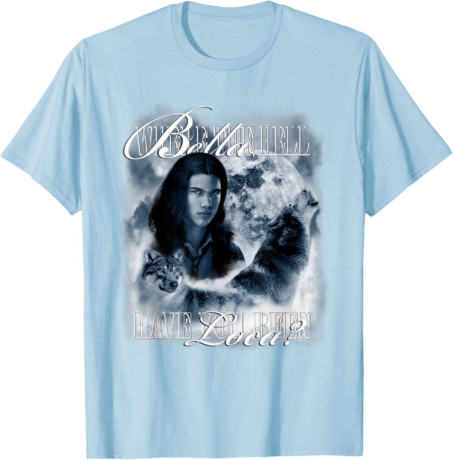 Twilight Saga Retro Jacob Wolf Moon Graphic T-Shirt for Fans - 4