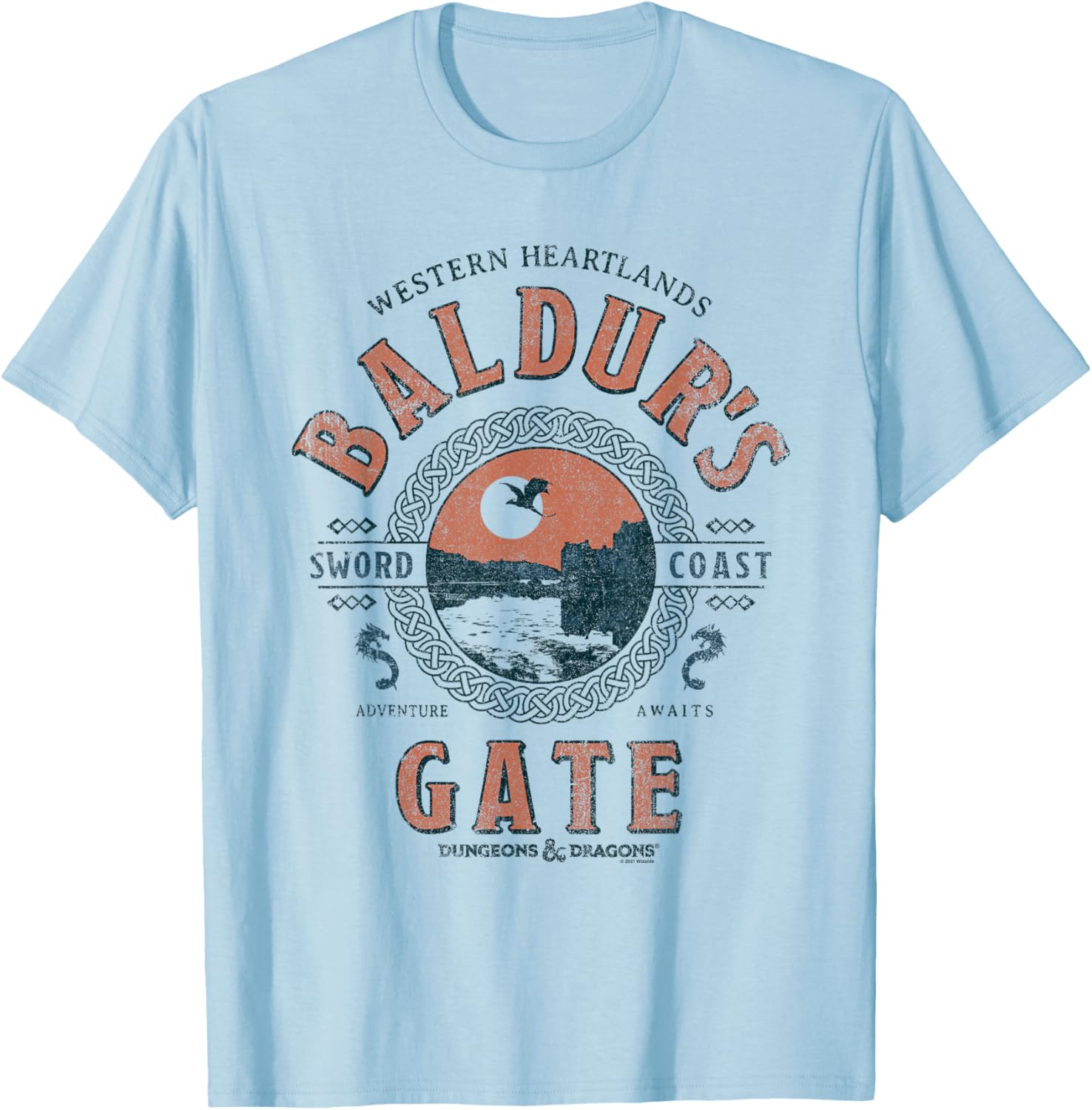 Dungeons & Dragons Adventure Awaits Baldur's Gate T-Shirt for Fans - 2