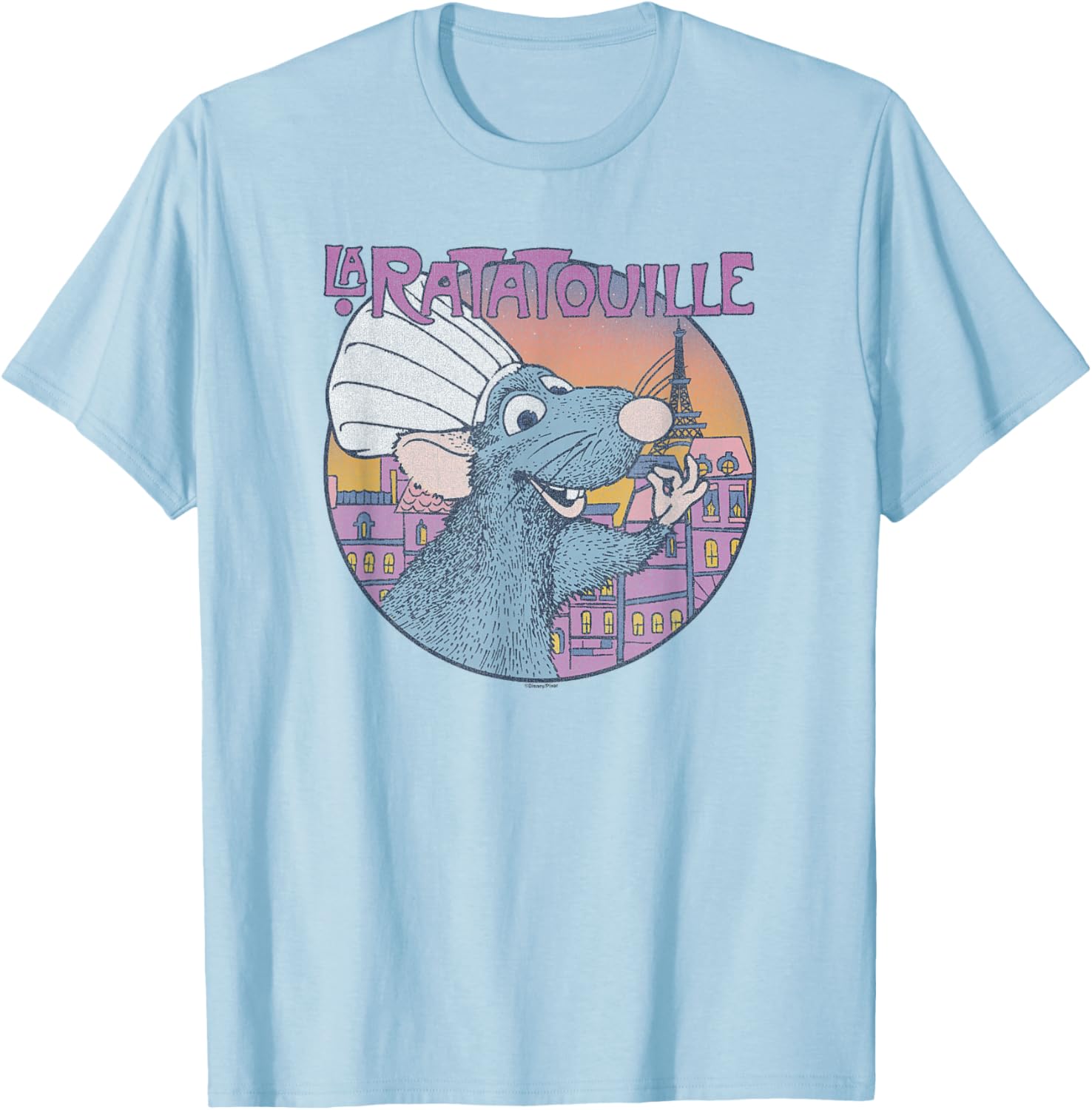 Disney Pixar Ratatouille Bon Appetit Circle Sign T-Shirt for Food Lovers - 5