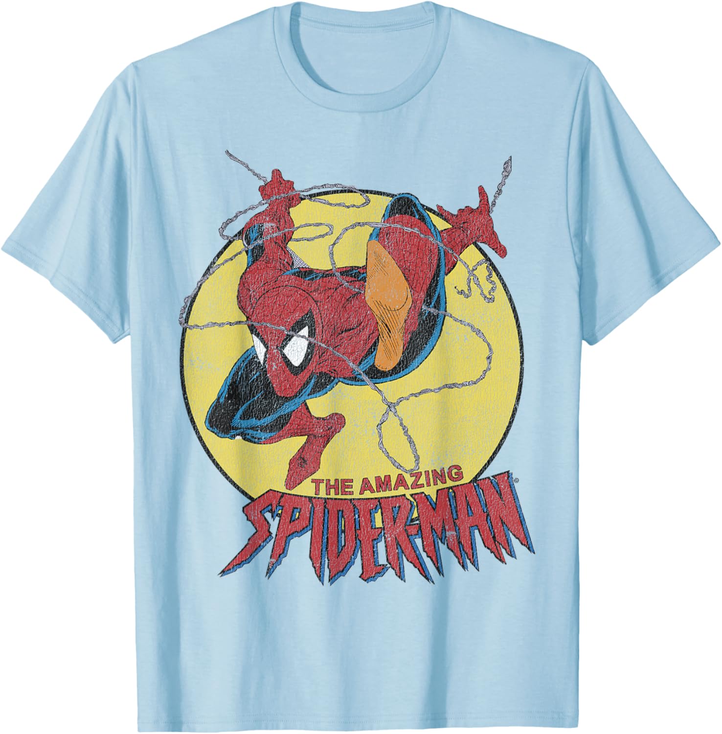 Vintage Spider-Man Jump Logo T-Shirt for Marvel Fans - Stylish Apparel - 11