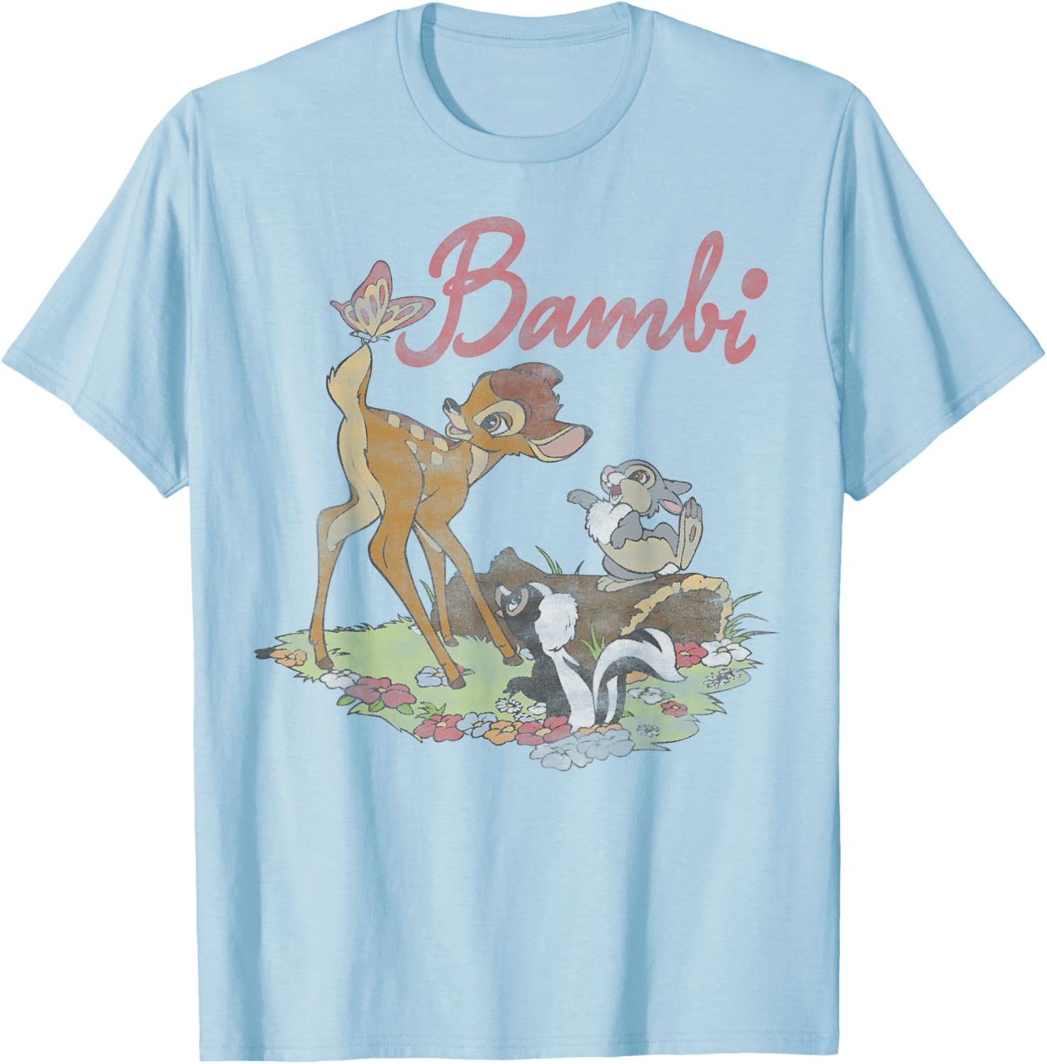 Disney Bambi Group Shot Logo T-Shirt for Kids and Adults - Cute Design - 5