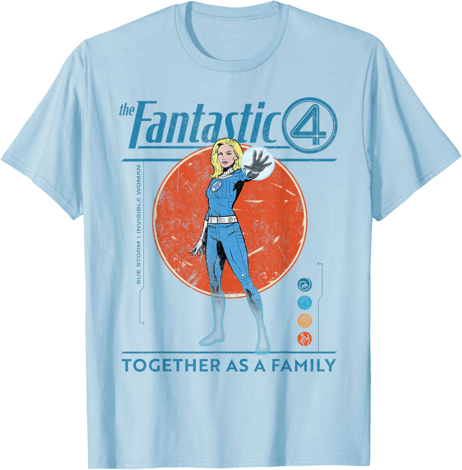 Marvel Fantastic Four Retro T-Shirt Featuring The Invisible Woman Design - 29