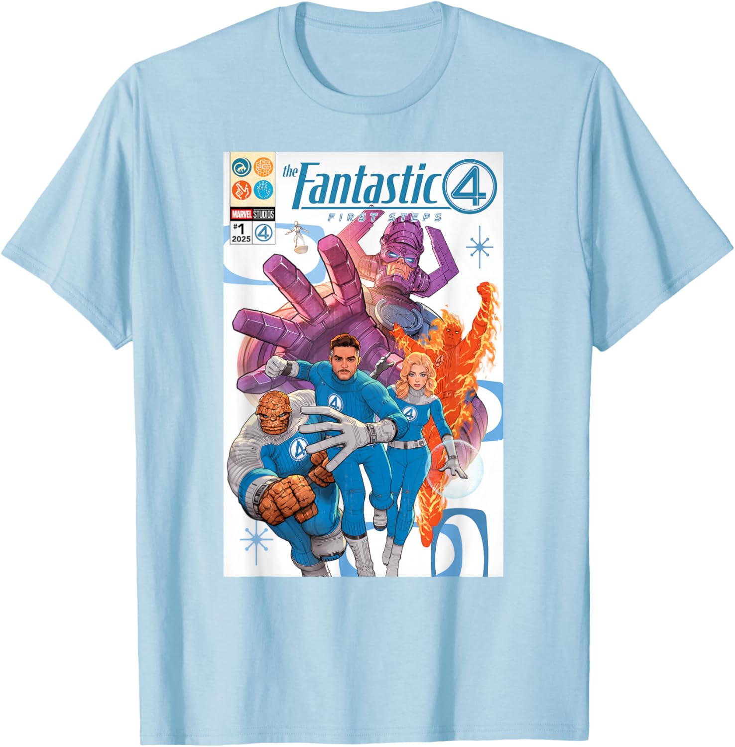 Marvel Fantastic Four Comic Book Cover Art T-Shirt for Fans and Collectors - 13