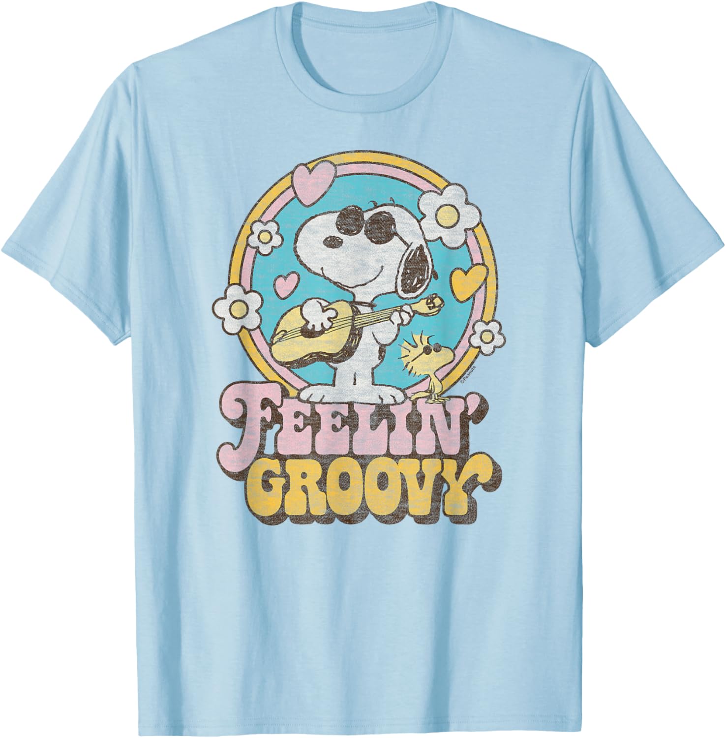 Peanuts Groovy Snoopy and Woodstock T-Shirt for Fun Casual Style - 2