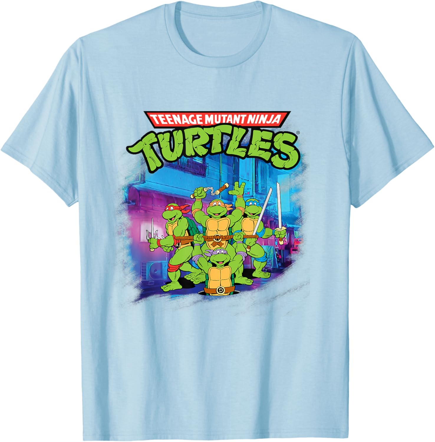 Mademark TMNT Classic Team T-Shirt for Fans of Teenage Mutant Ninja Turtles - 1