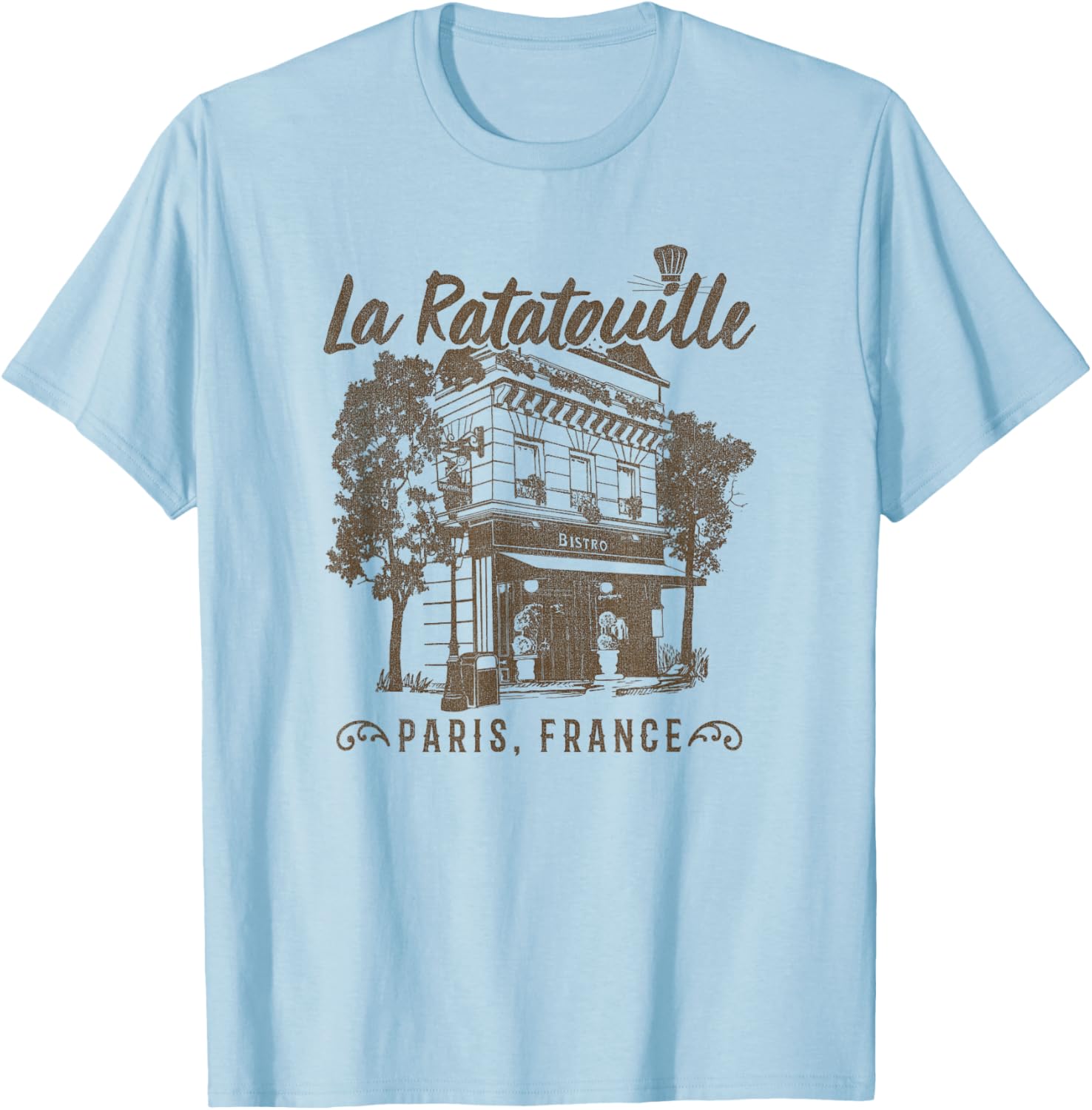 Disney Pixar Ratatouille Vintage Paris Restaurant T-Shirt for Food Lovers - 3
