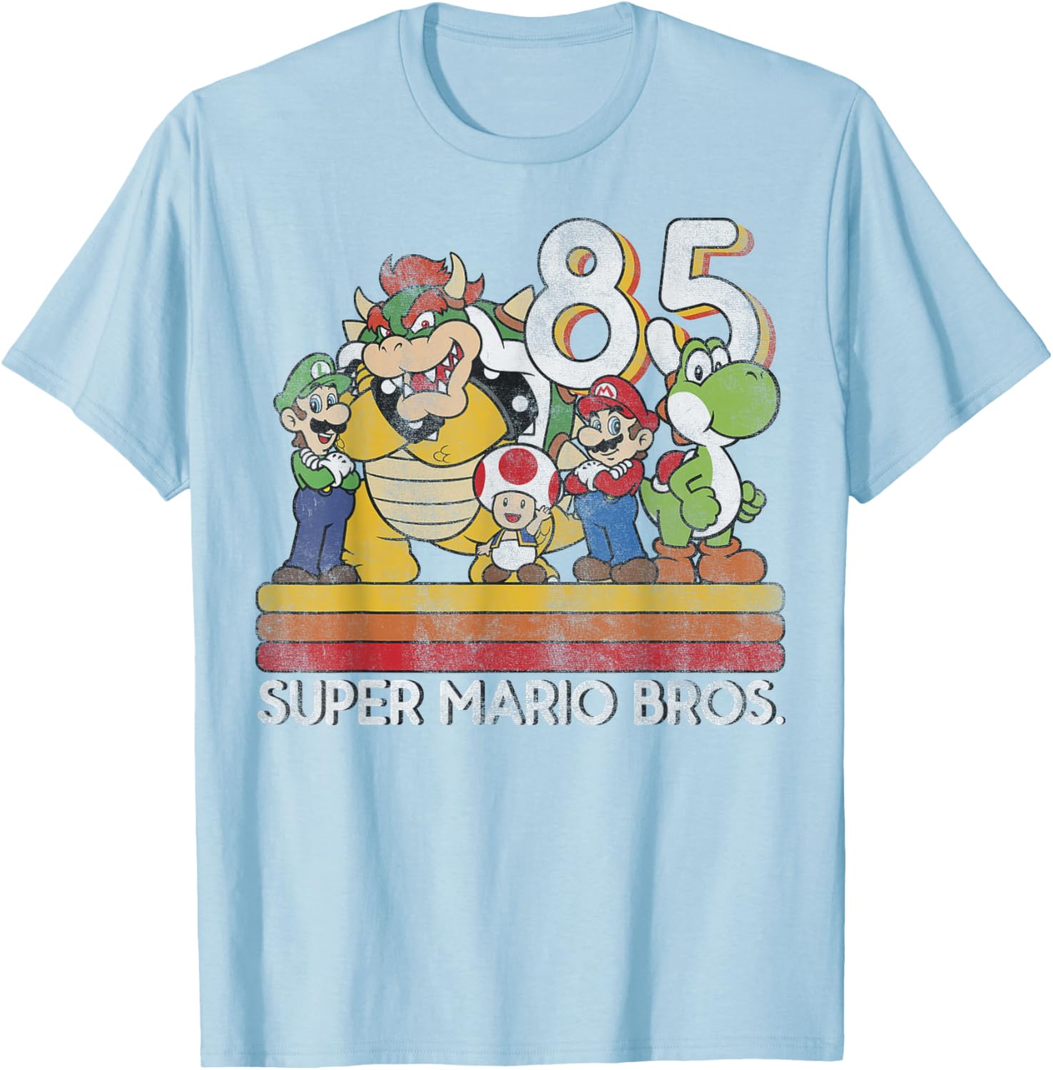 Nintendo Super Mario Retro Character T-Shirt for Gaming Fans - 6