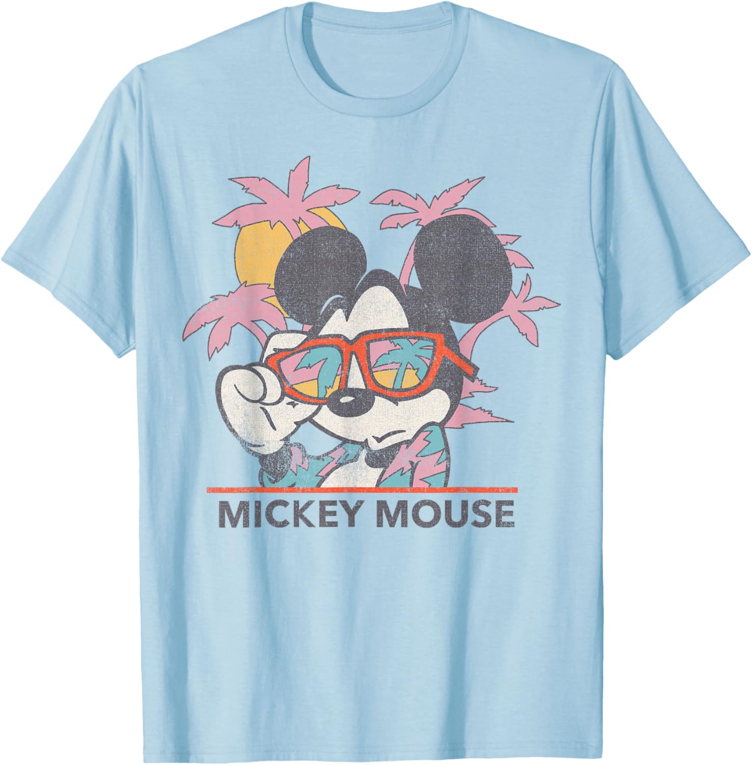 Disney Mickey Mouse Tropical Portrait T-Shirt for Fun Summer Style - 10