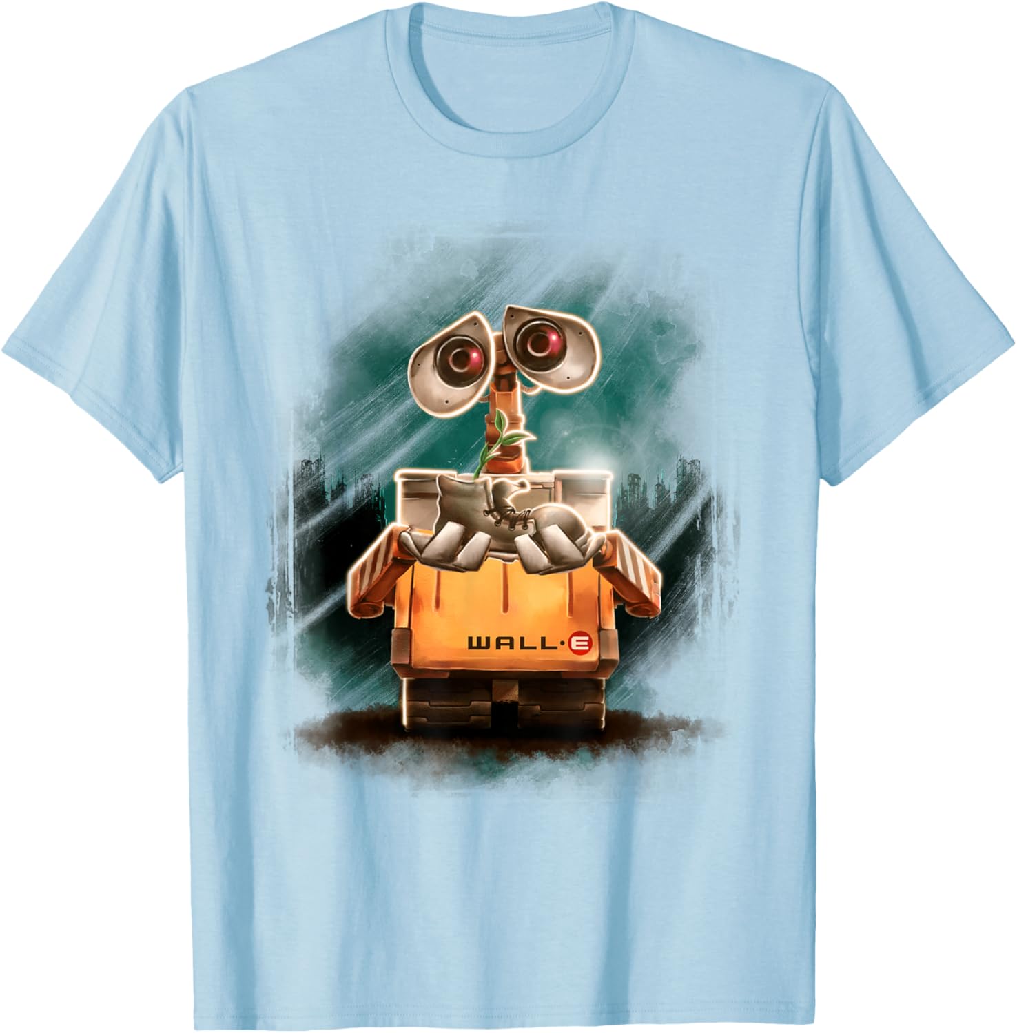 Disney Pixar Wall-E Plant Shoe Night Graphic T-Shirt for Fans - 3