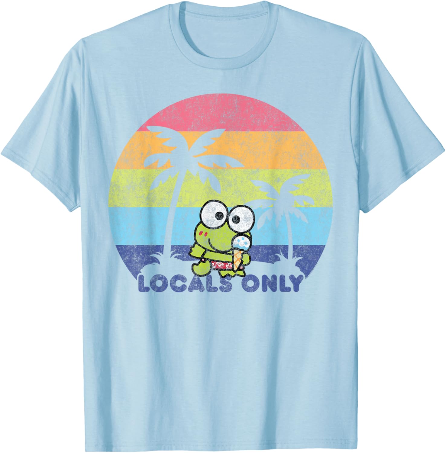 Keroppi Locals Only T-Shirt Fun Graphic Tee for Fashionable Fans - 4