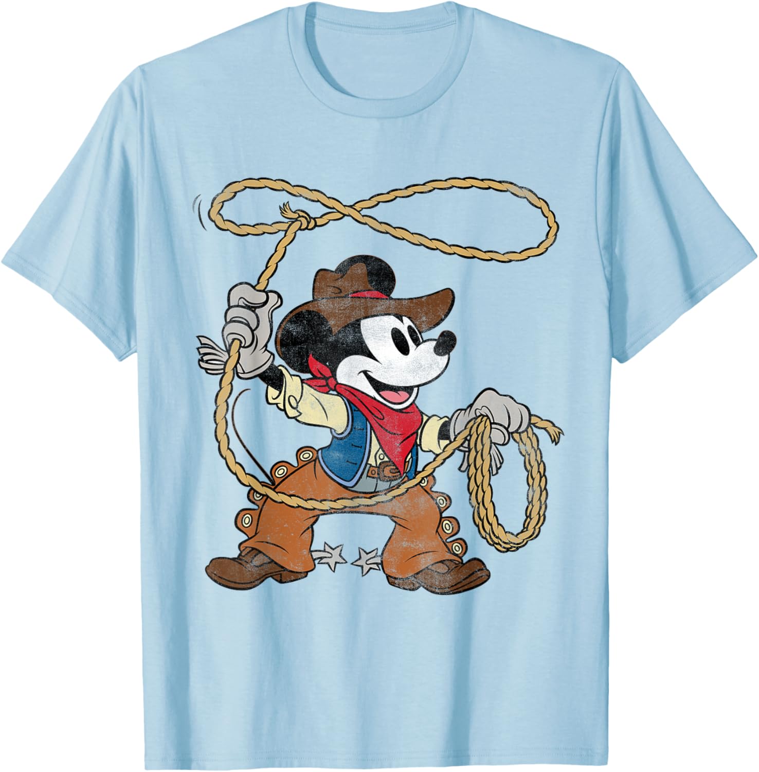 Vintage Mickey Mouse Cowboy T-Shirt for Fun Western Style Fashion - 17