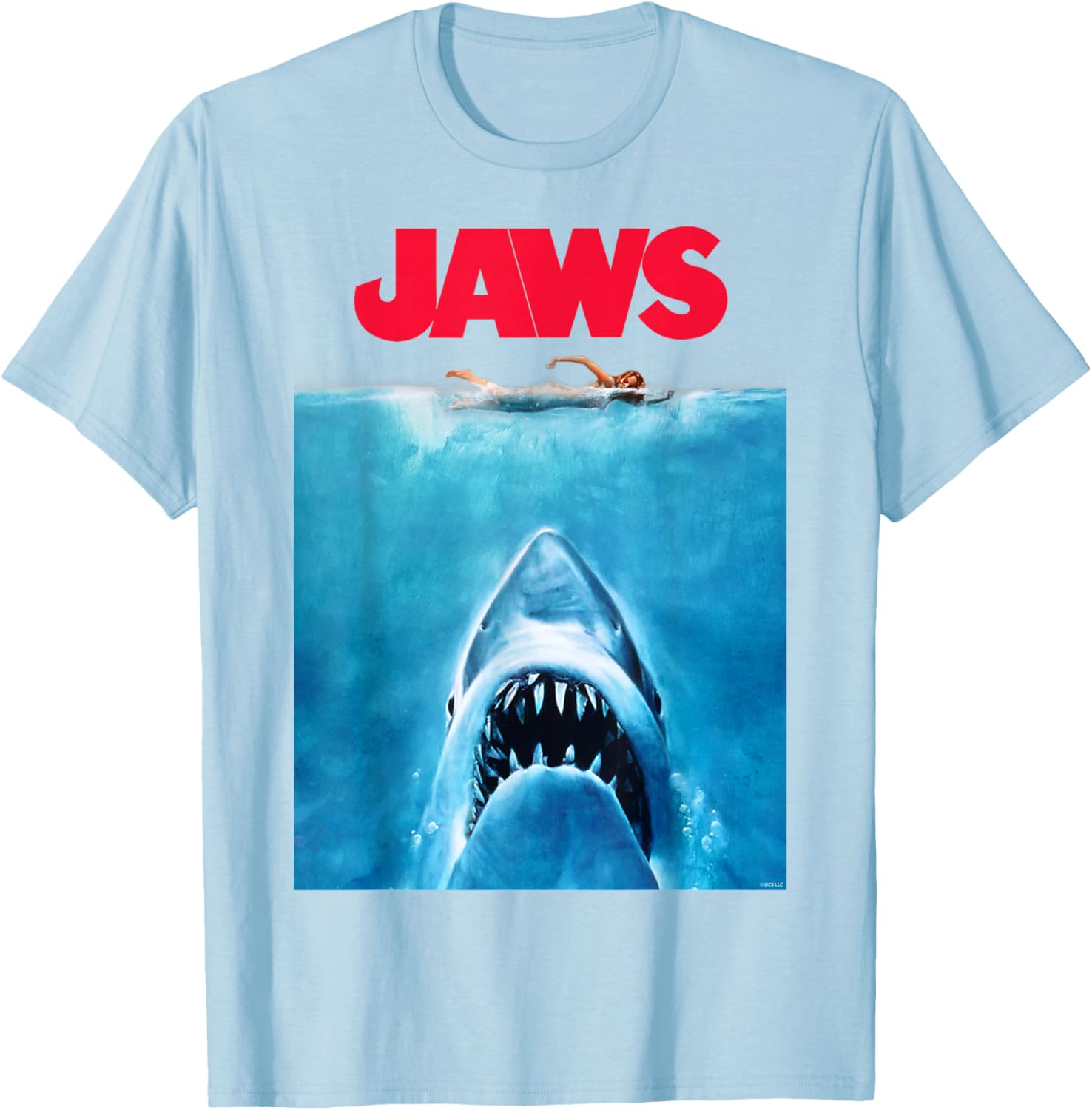 Jaws Oversize Poster T-Shirt for Movie Lovers - Stylish and Comfortable Apparel - 5