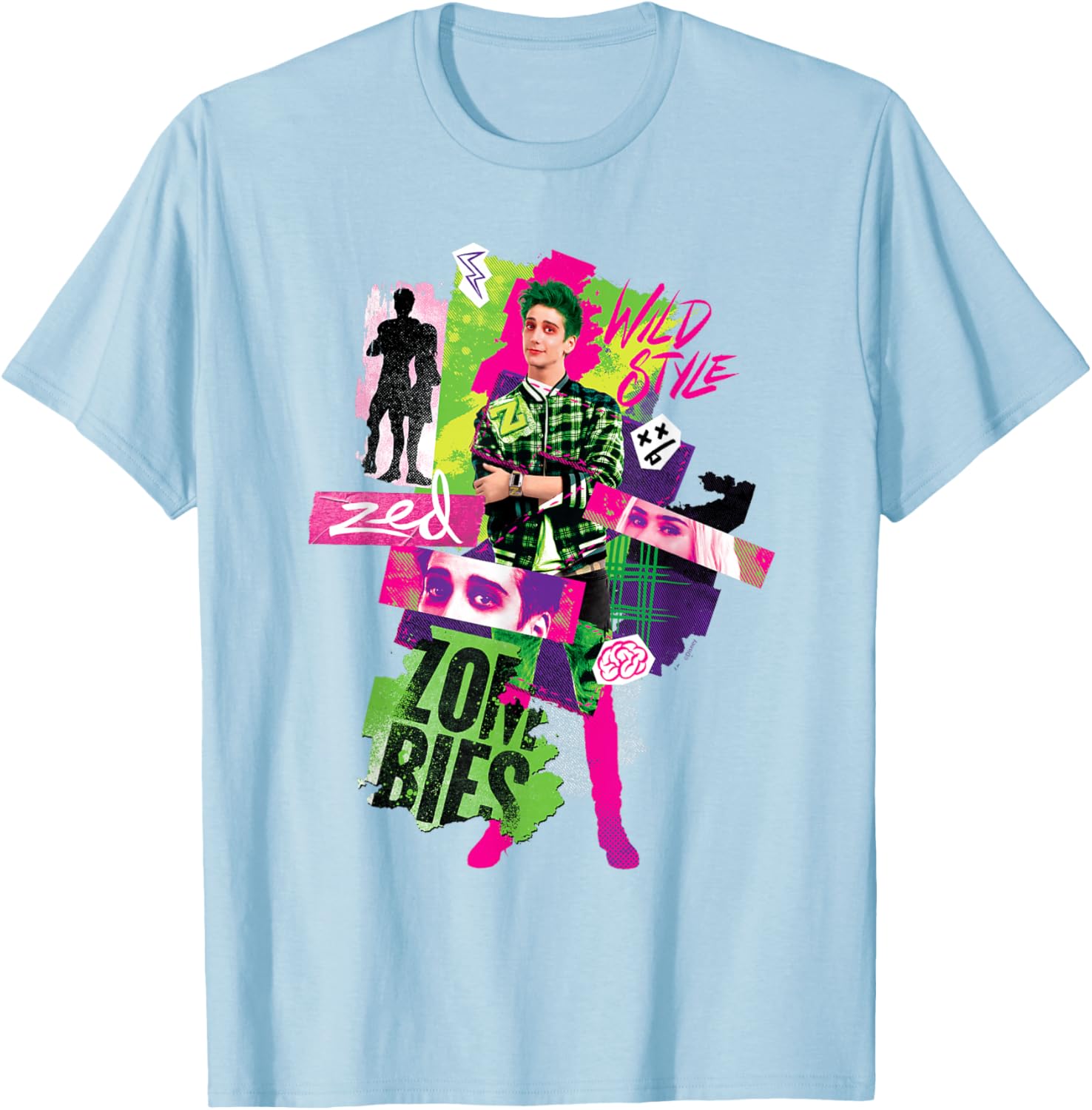 Disney Zombies 3 Zed Wild Style T-Shirt Perfect for Young Fans - 10