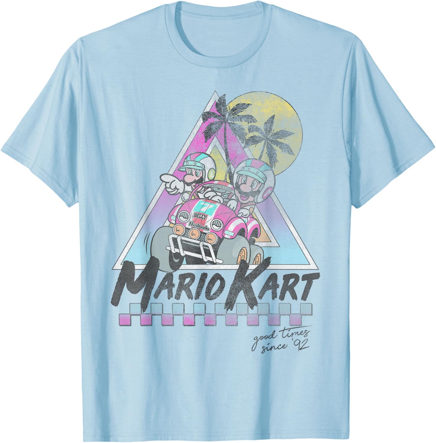 Vintage Mario Kart Mario and Luigi T-Shirt for Gamers Since 92 - 3