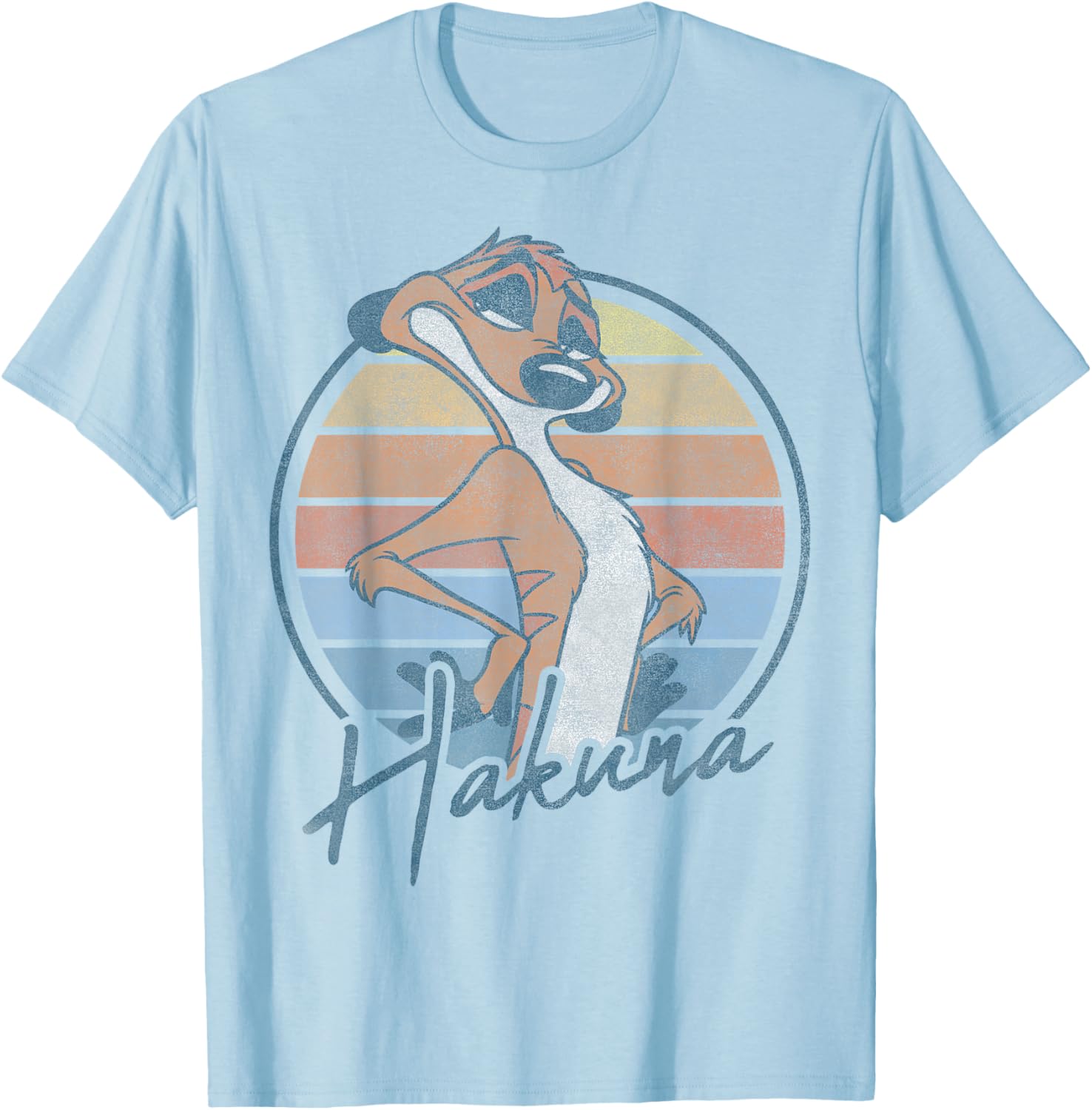 Disney The Lion King Timon Hakuna Matata Retro Portrait T-Shirt - 5