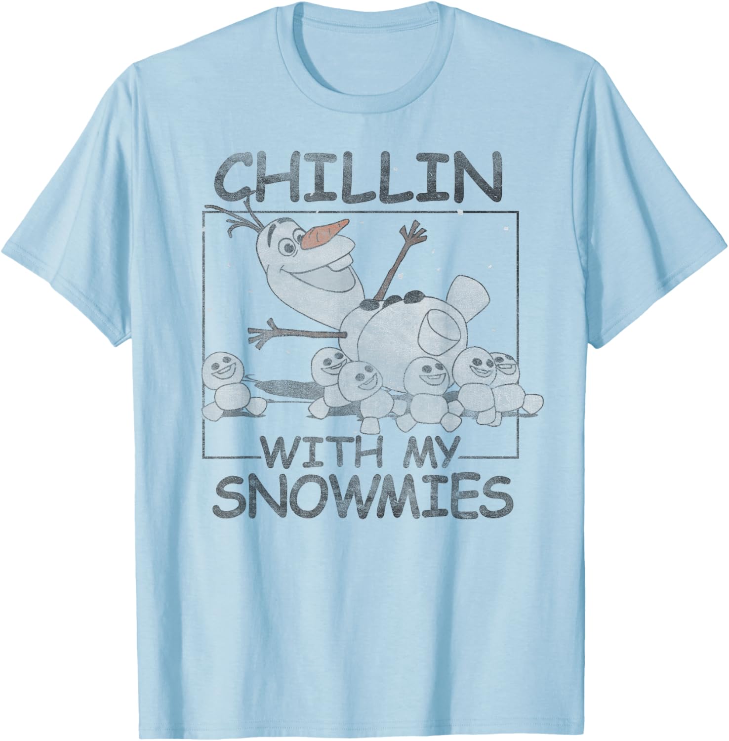 Disney Frozen Olaf Chillin With My Snowmies T-Shirt for Kids and Adults - 5