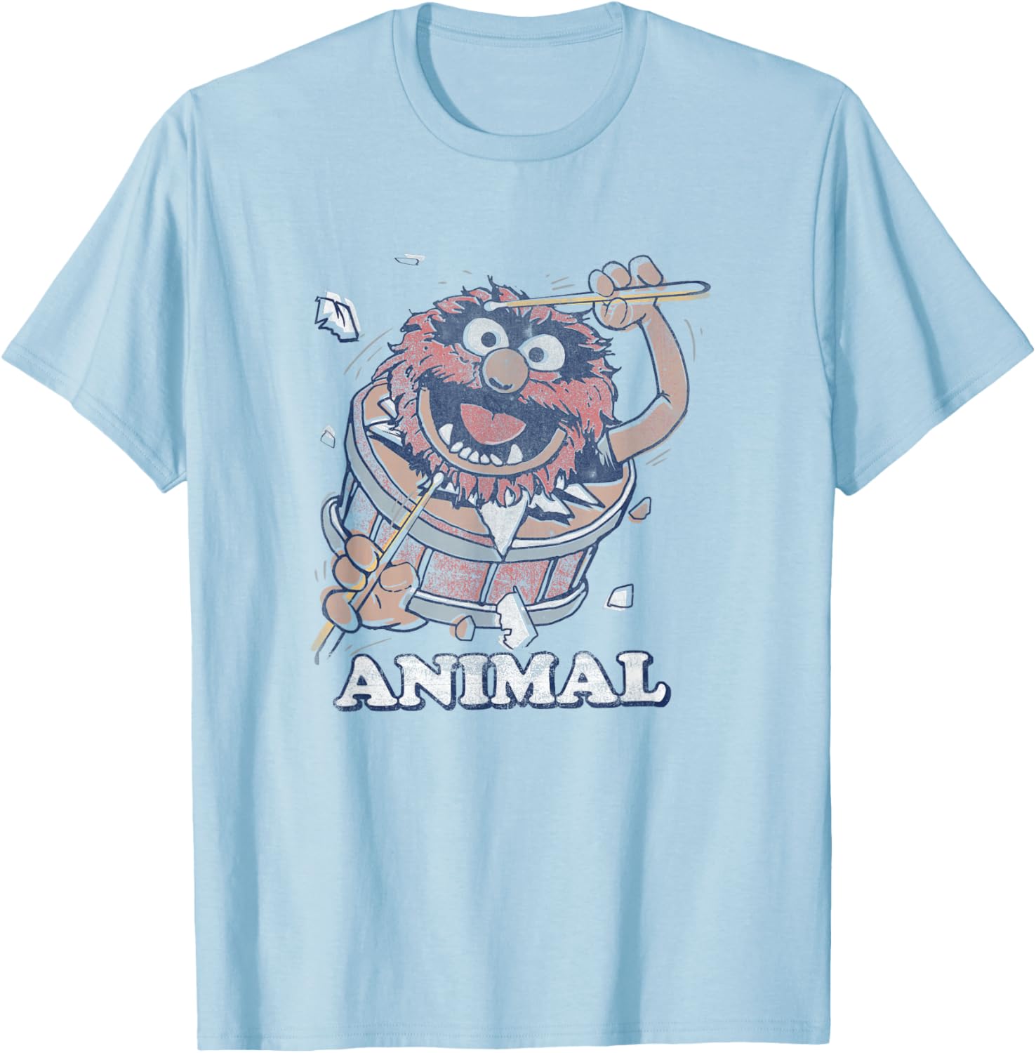 Vintage Disney Muppets Animal Drummer T-Shirt for Fans and Collectors - 2