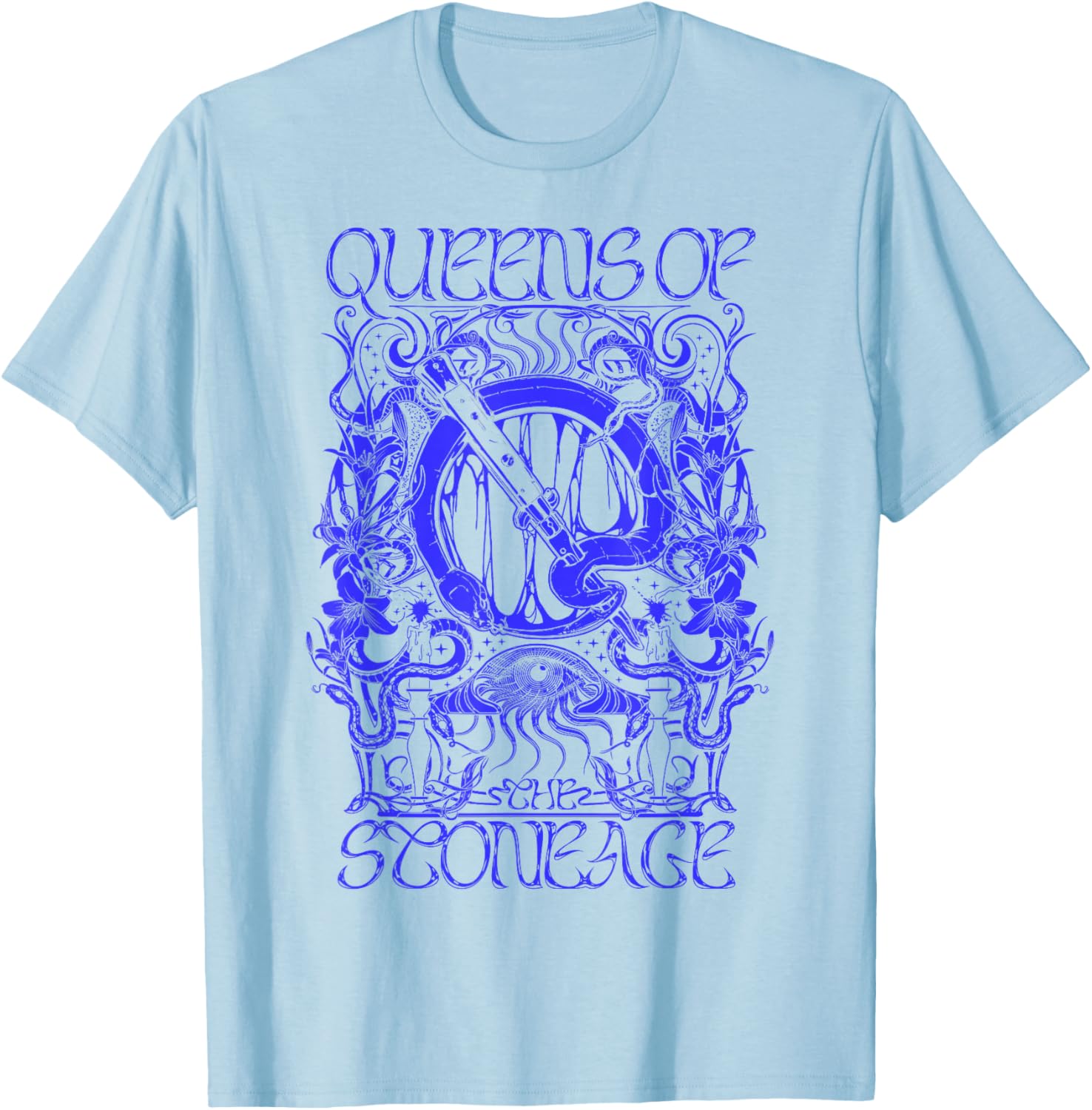Official Queens Of The Stone Age Illustrated T-Shirt for Fans - 5