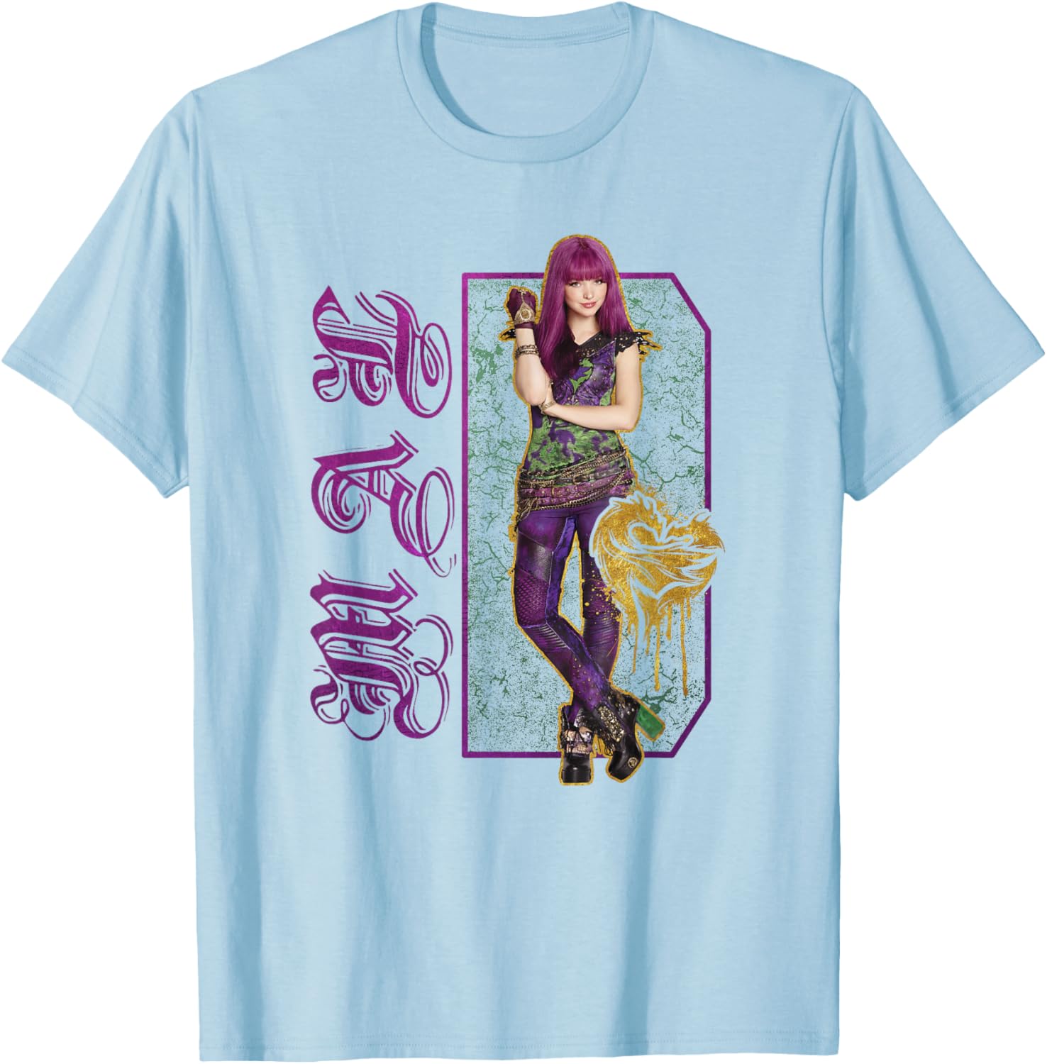 Disney Descendants 2 Mal Paint Drip T-Shirt for Kids and Teens - 11