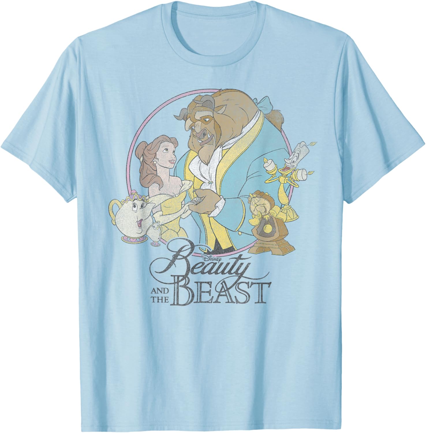 Disney Beauty And The Beast Classic Group Shot T-Shirt for Fans - 8