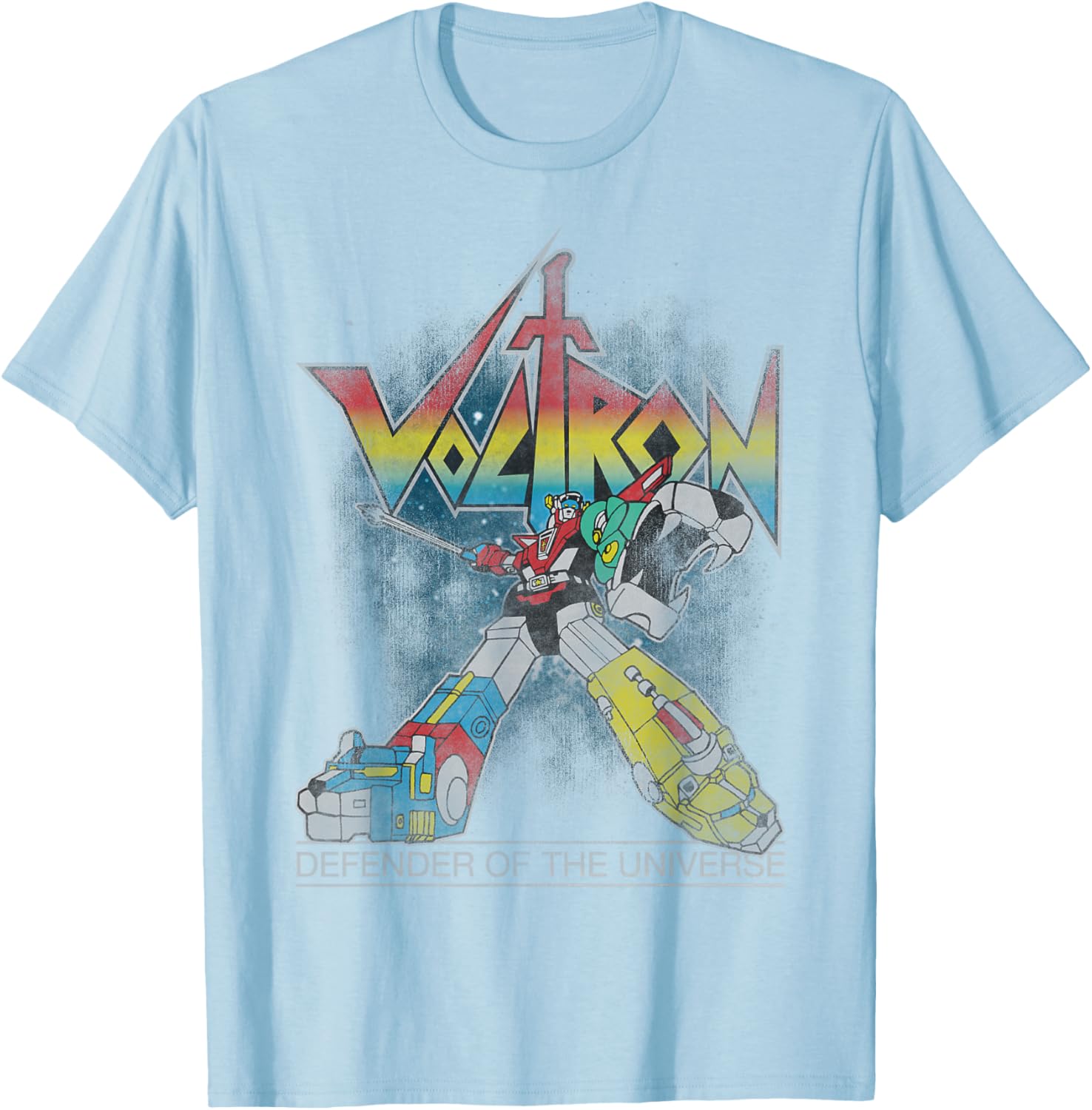 Voltron Retro Defender Rainbow Graphic T-Shirt for Fans and Collectors - 10