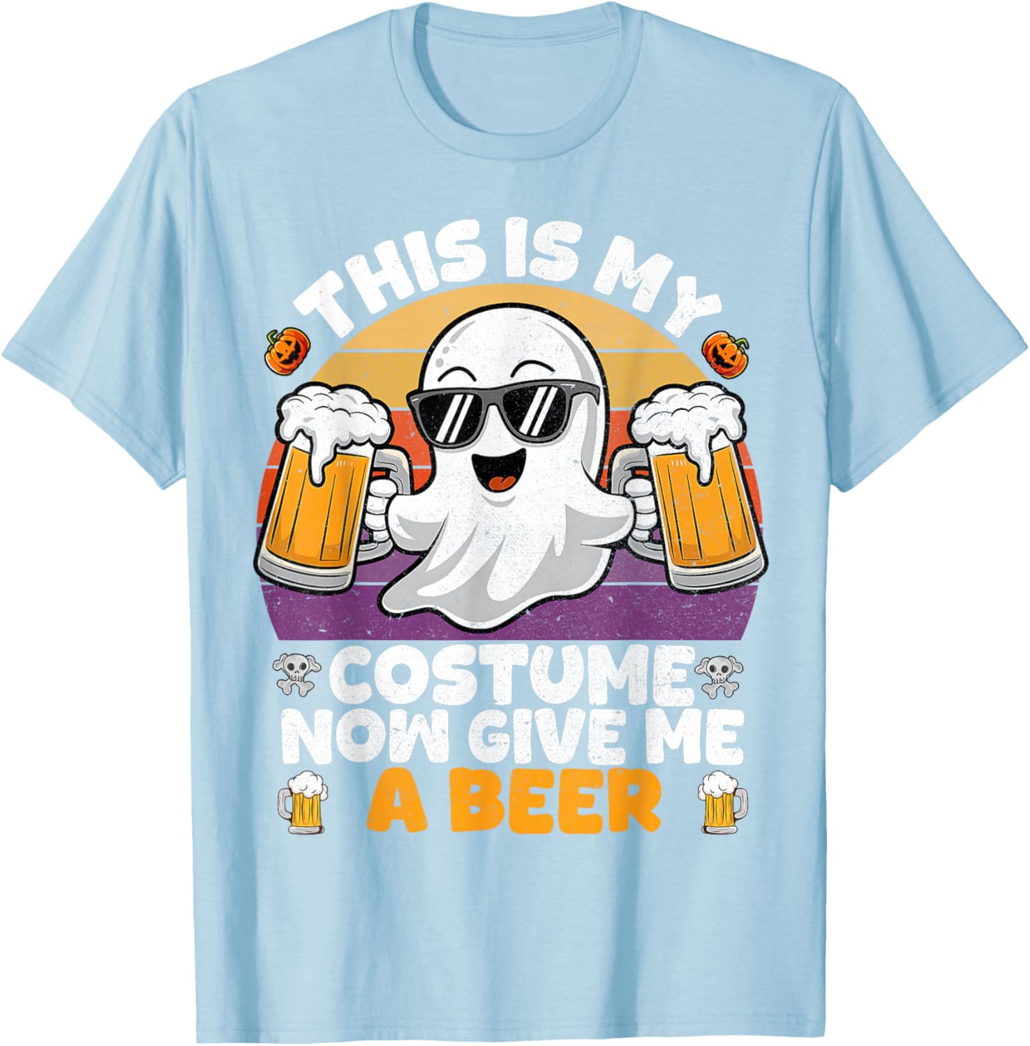 Funny Vintage Boo Halloween Costume T-Shirt for Men and Adults - 23