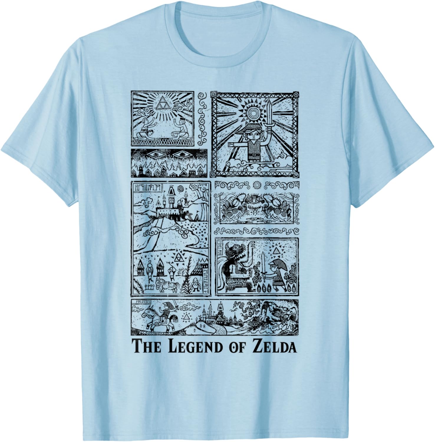 Nintendo Zelda Tonal Glyphs T-Shirt for Gamers and Fans of Adventure - 7