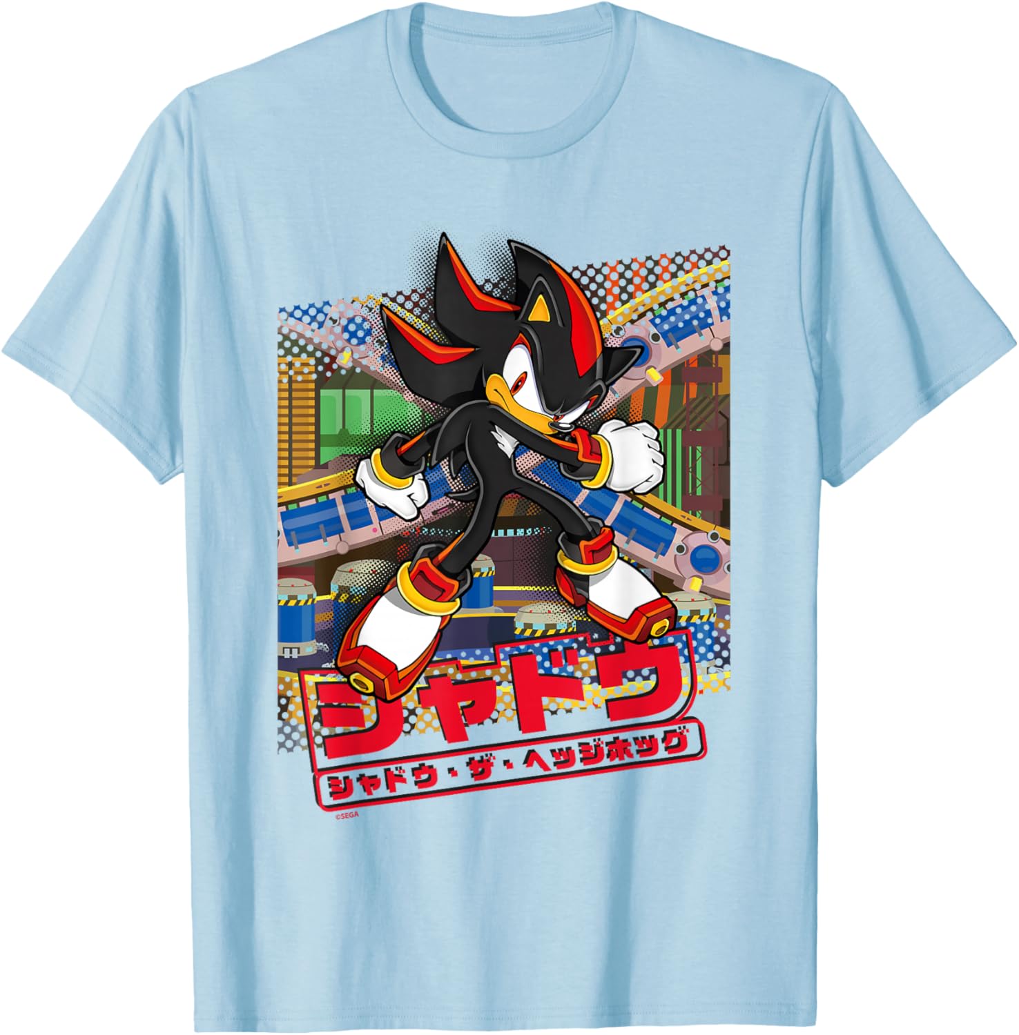 Sonic the Hedgehog Shadow T-Shirt Japanese Logo Fun Graphic Tee - 5