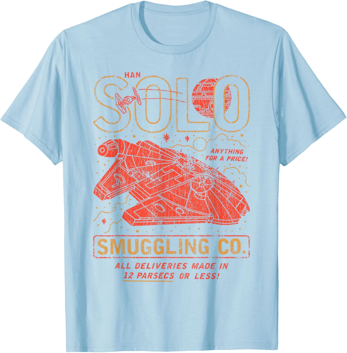 Vintage Han Solo Smuggling Co Poster T-Shirt for Star Wars Fans - 12