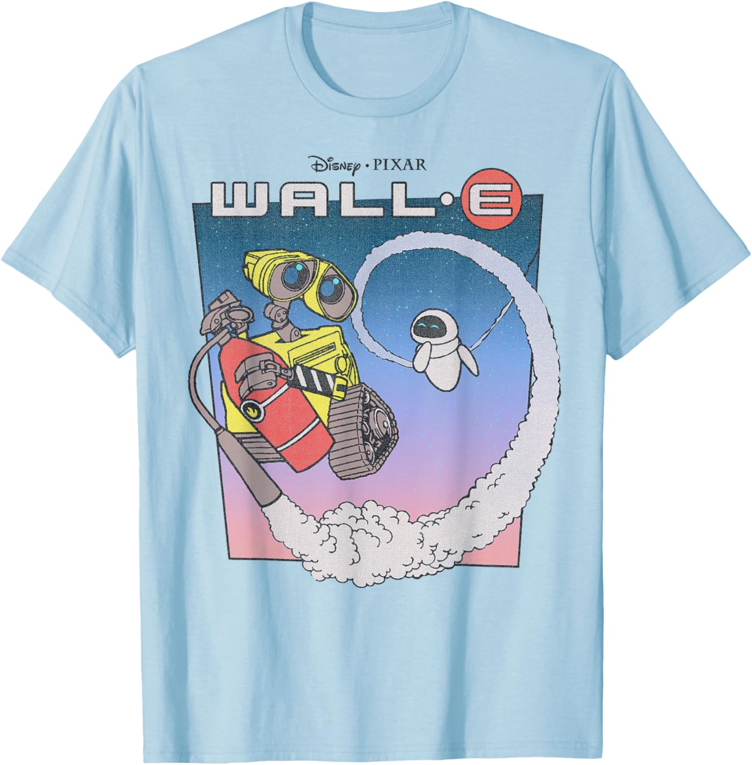 Disney Pixar Wall-E Eve Retro Distressed T-Shirt for Fans and Collectors - 6